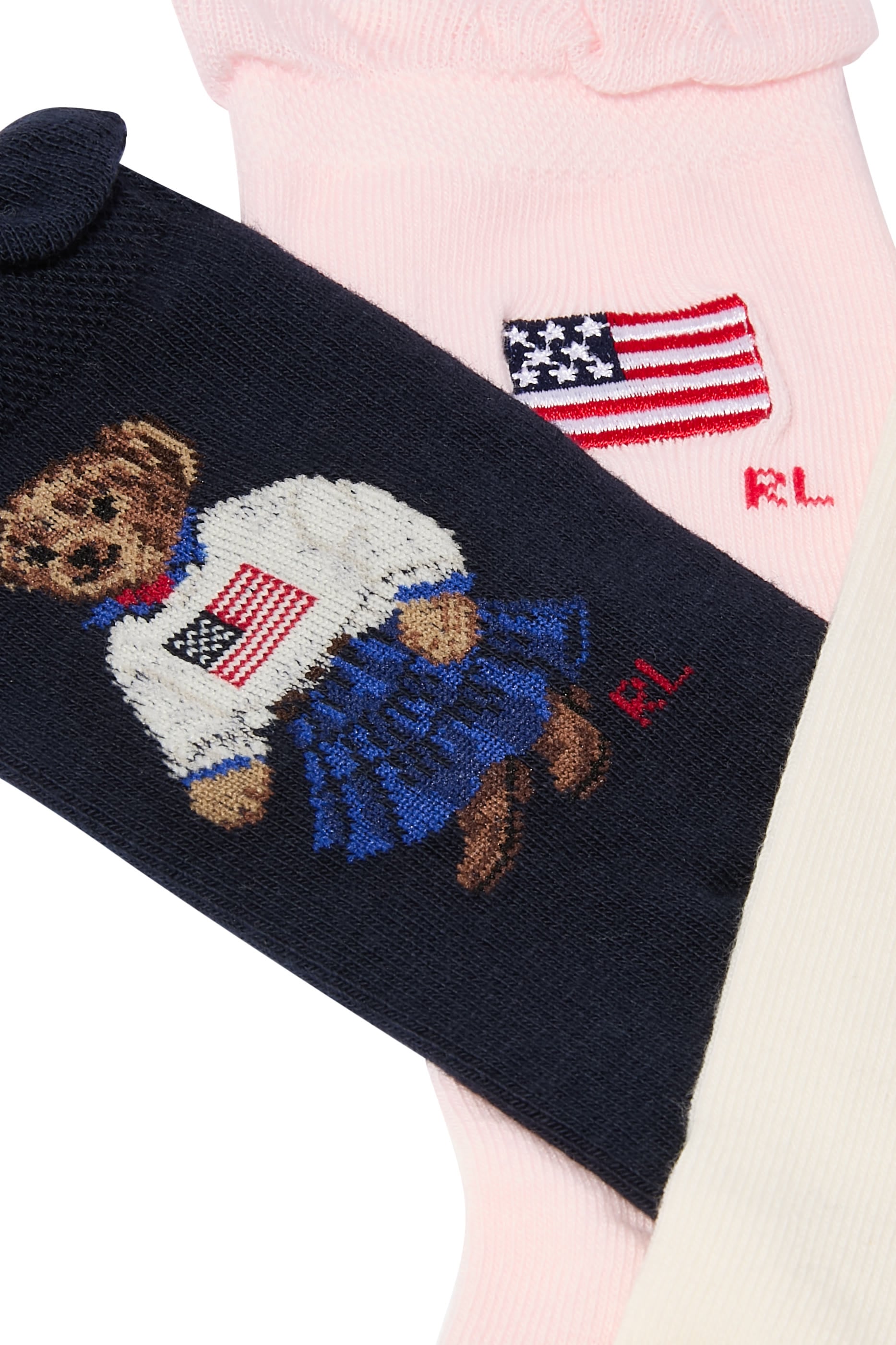 Kids 3-Pack Logo Crew Socks