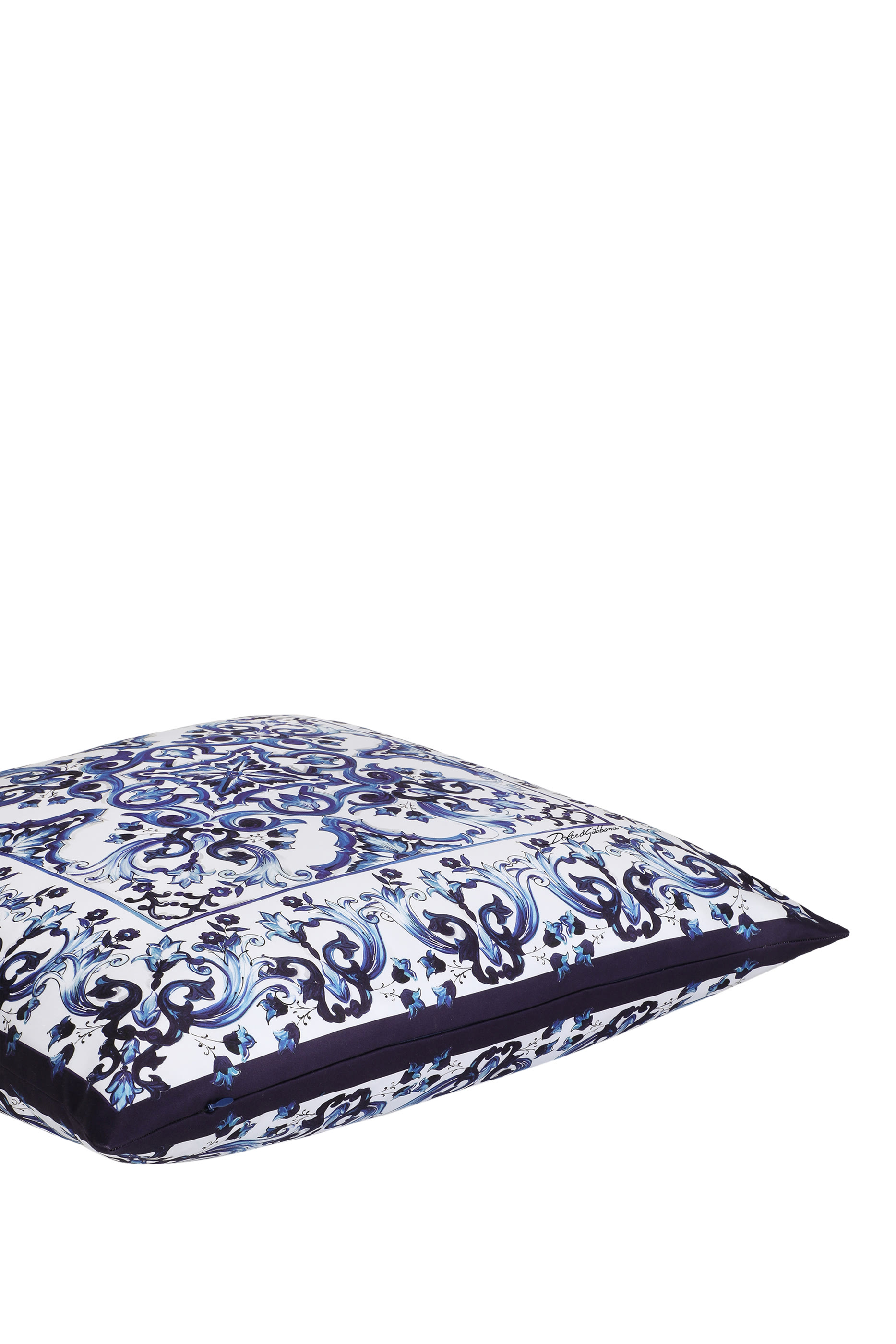 Blu Mediterraneo Duchesse Cotton Cushion Medium