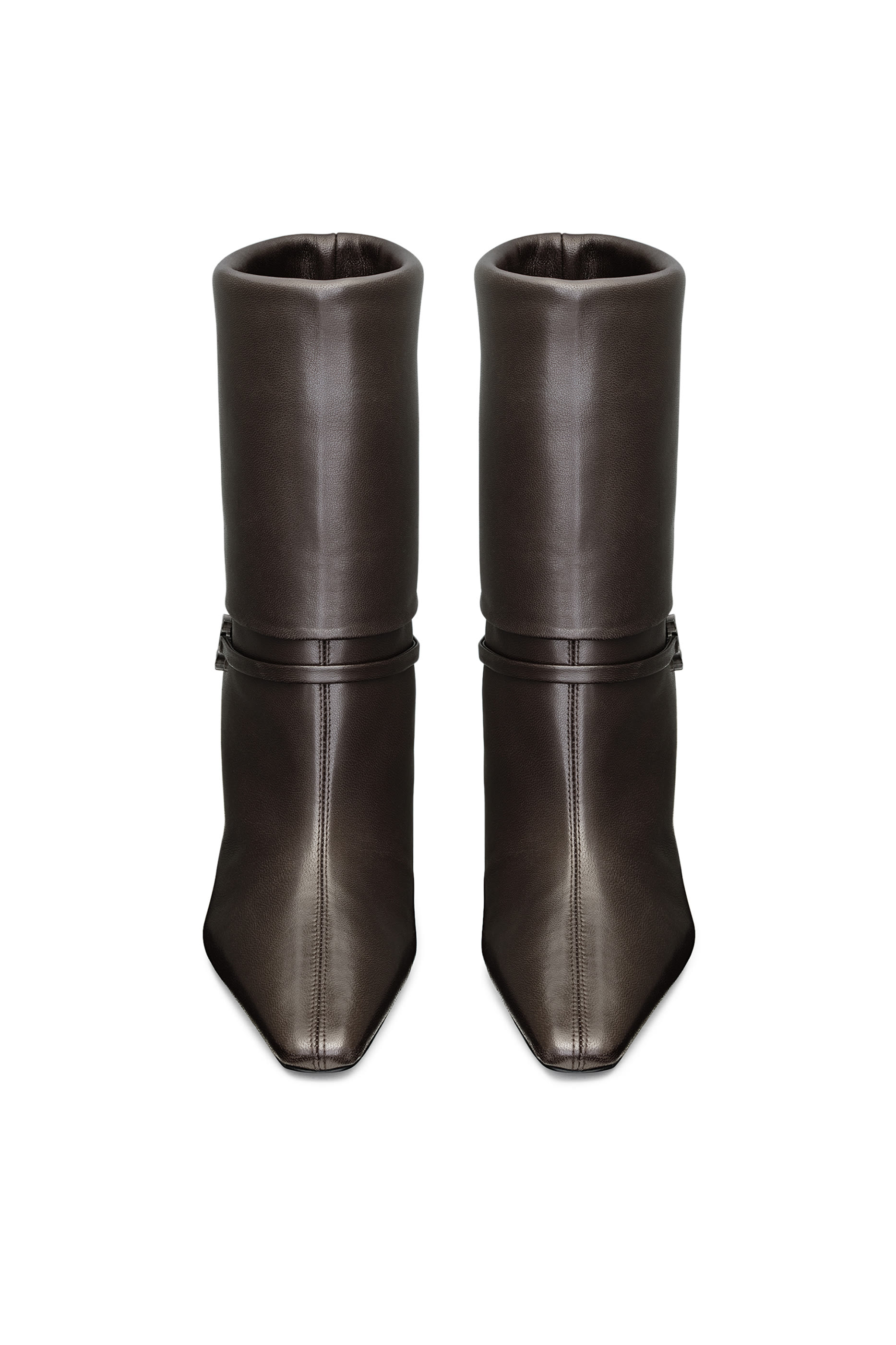 Vicky 90 Booties in Smooth Leather