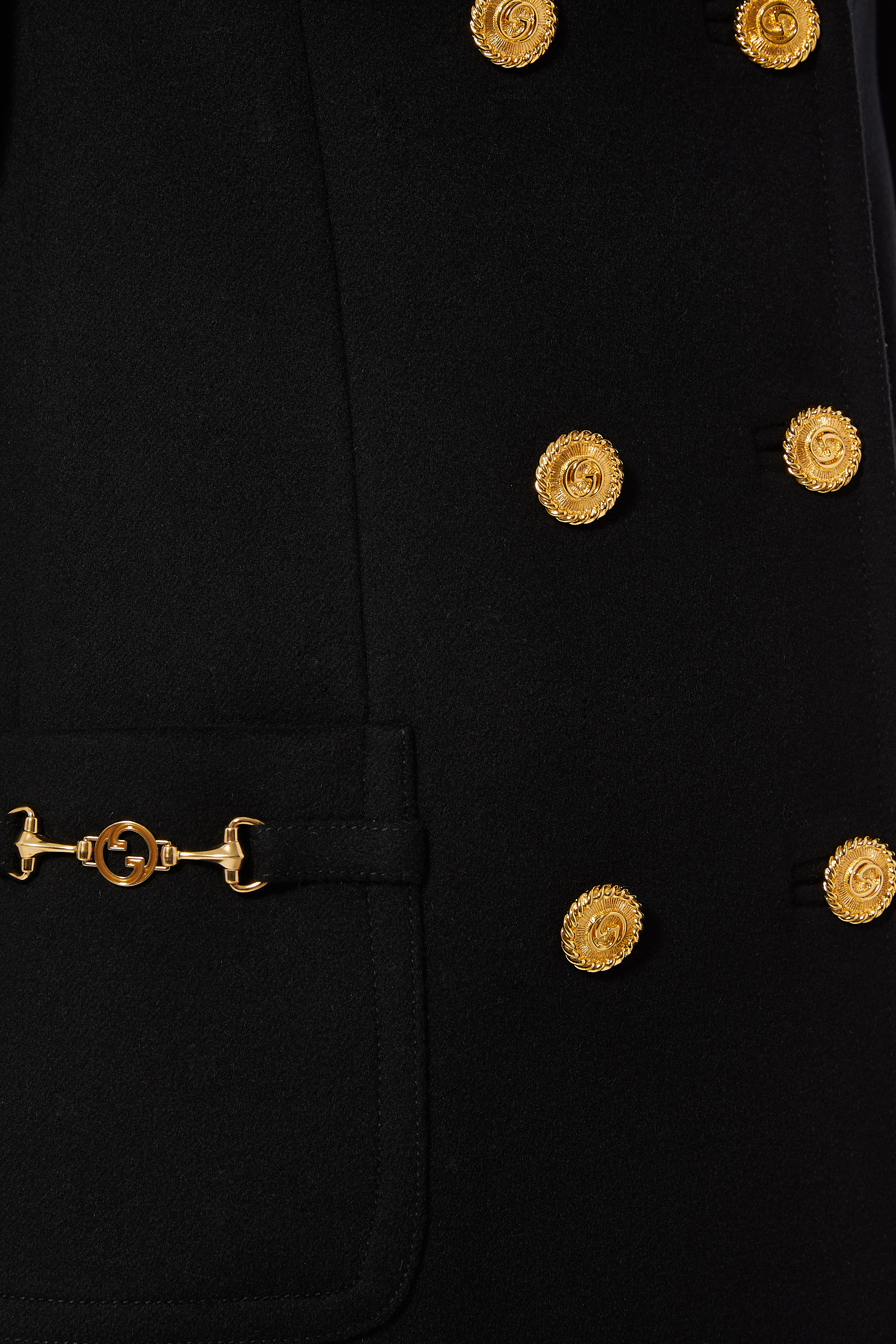 Wool Double-breasted Coat