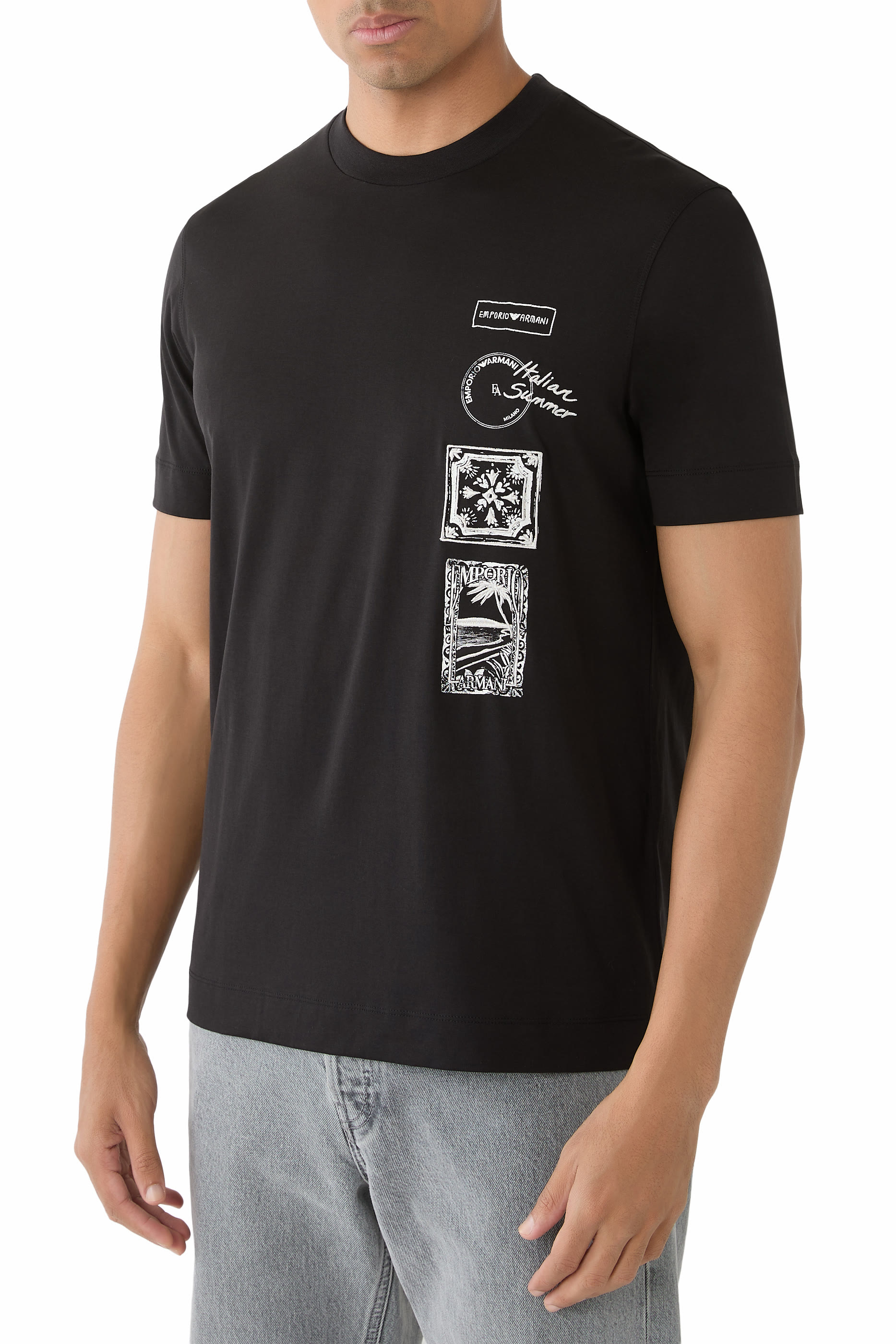  Postcard Print T-Shirt 