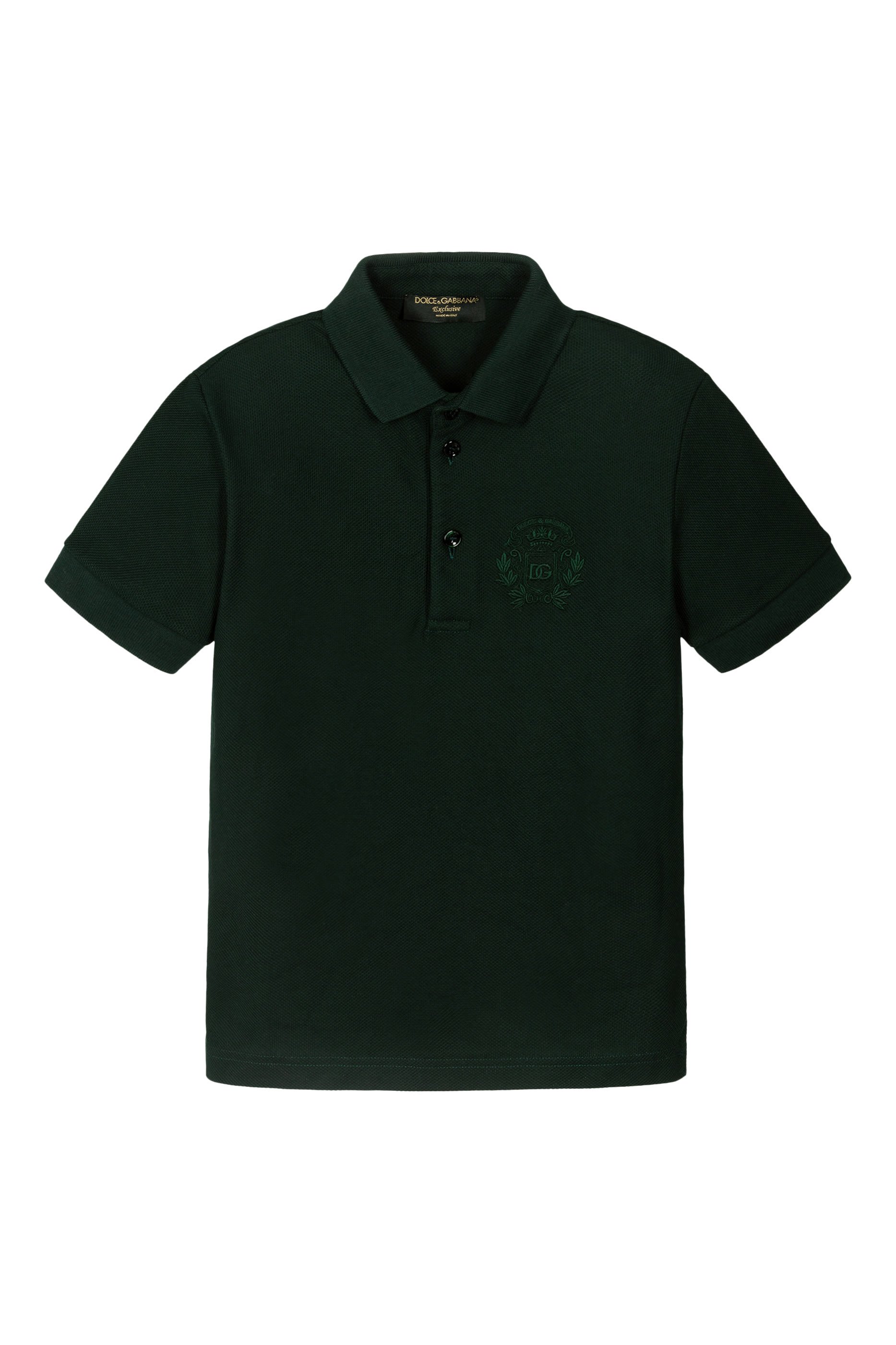 Kids Piqu&eacute; Polo Shirt with Crest Embroidery