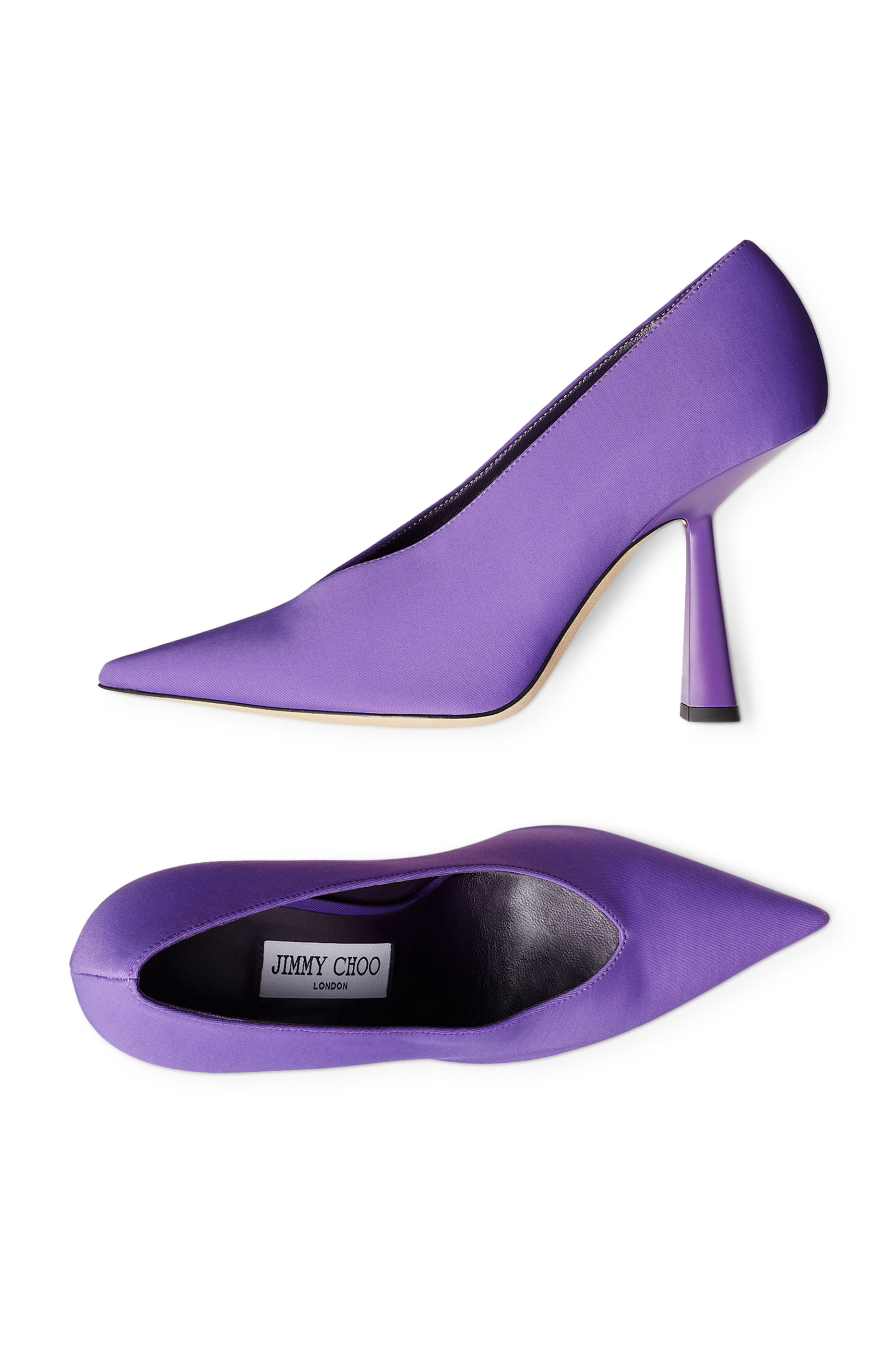 Maryanne 100 Cassis Lycra Pointed-Toe Pumps