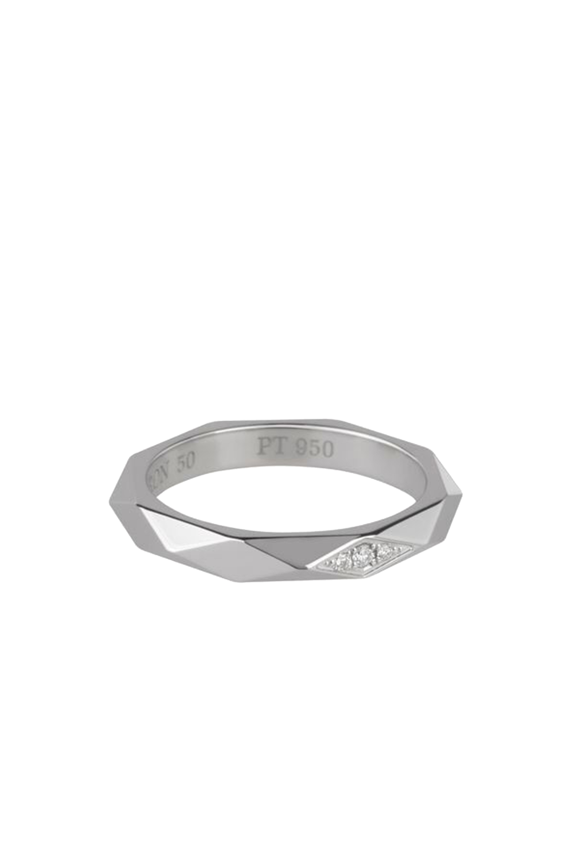 Facette Wedding Band, Platinum & Diamonds