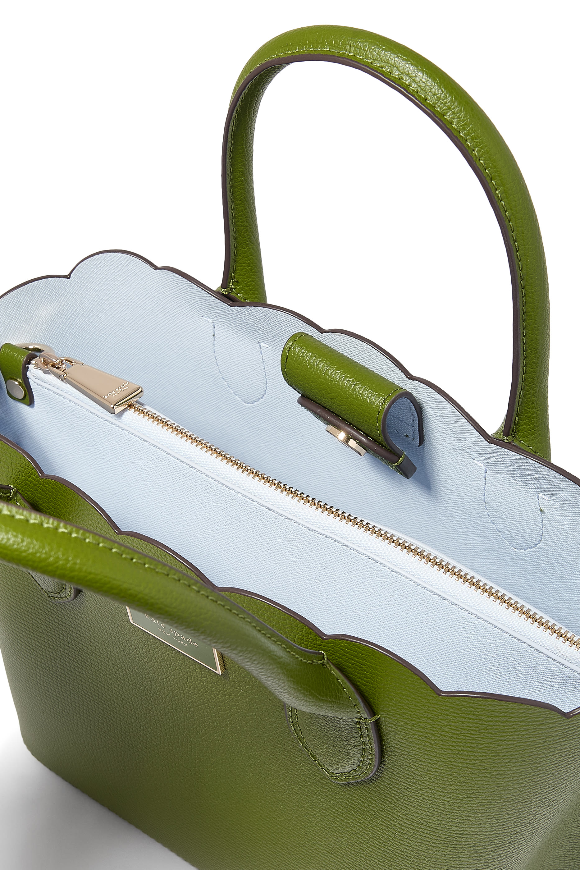 Suite Scallop Crossgrain Leather Crossbody Bag