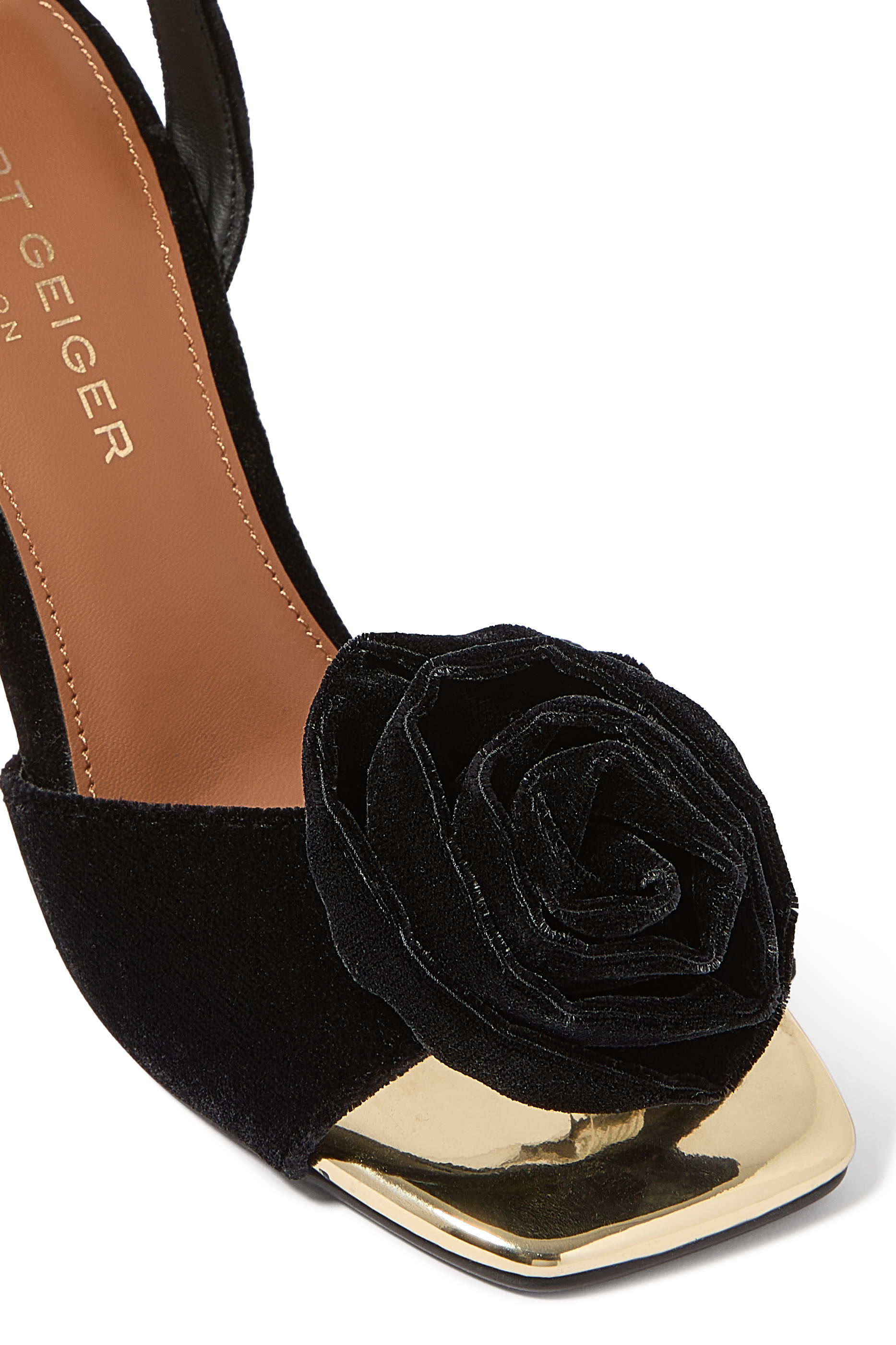 Bloom Velvet 95 Wedge Sandals