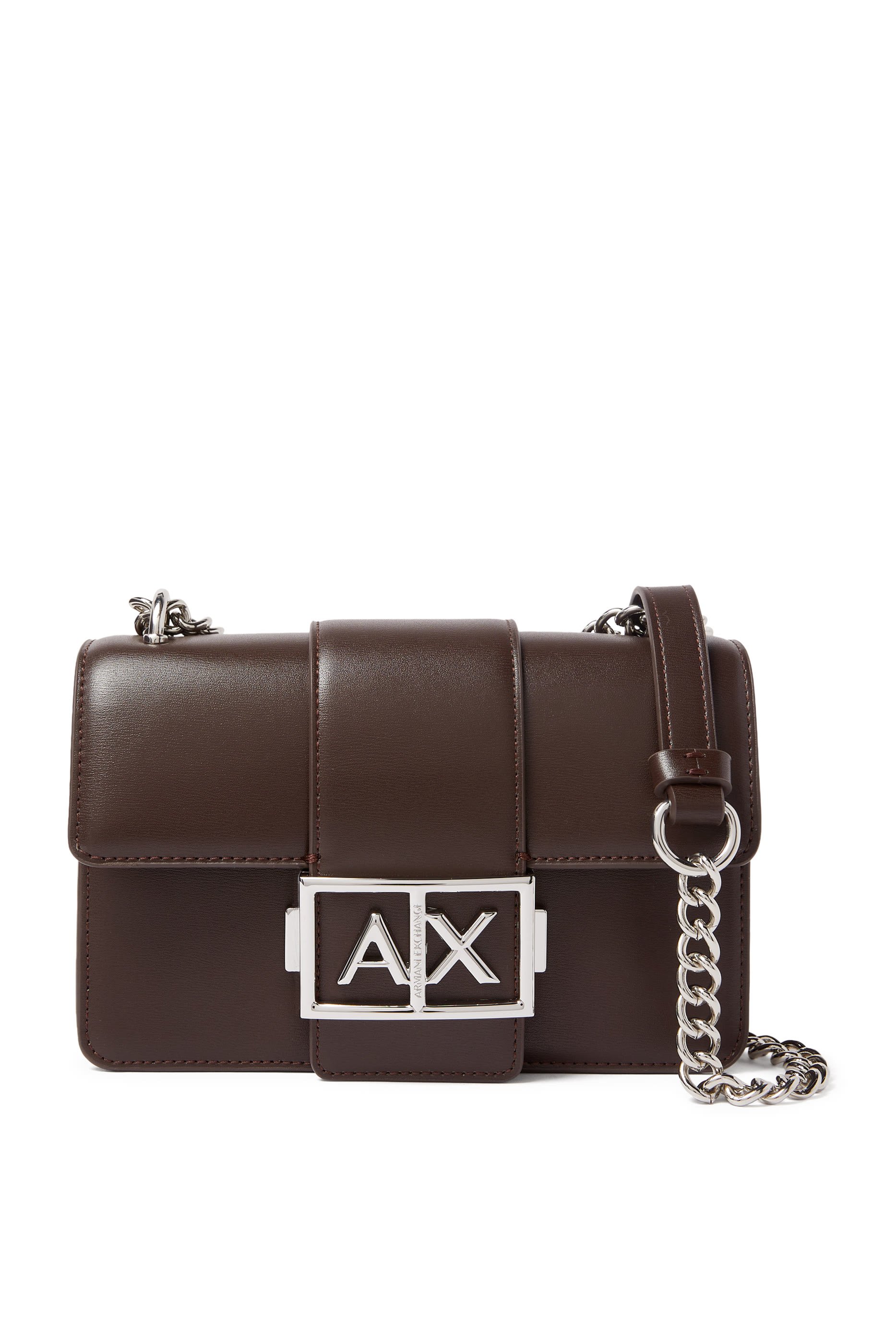 Metal Logo Shoulder Bag