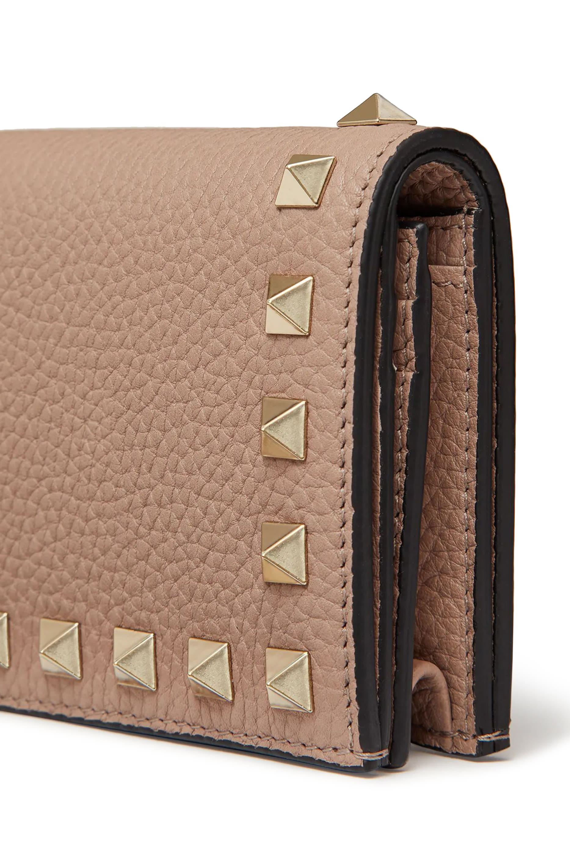  Rockstud Leather Wallet
