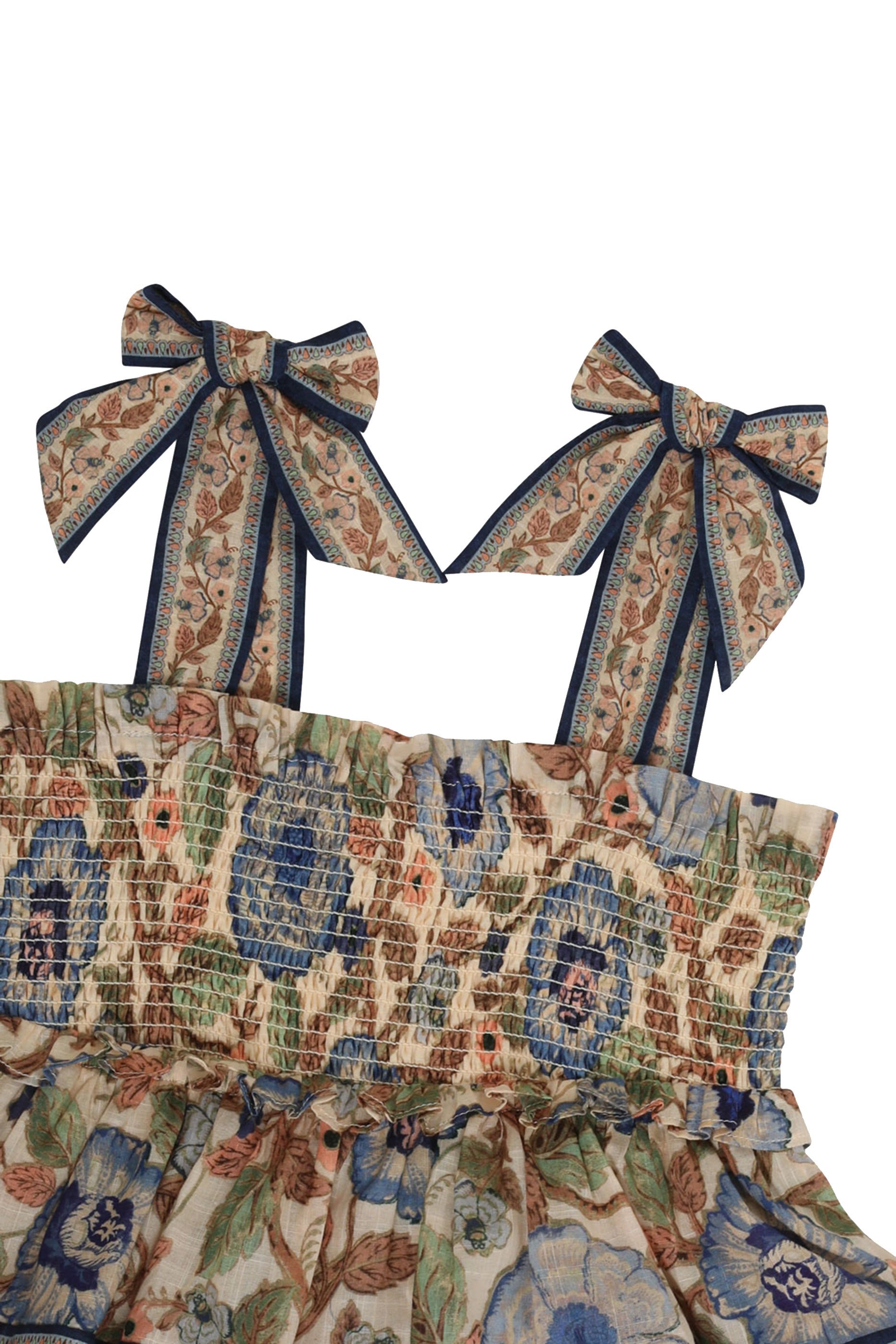 Junie Shirred Tiered Dress