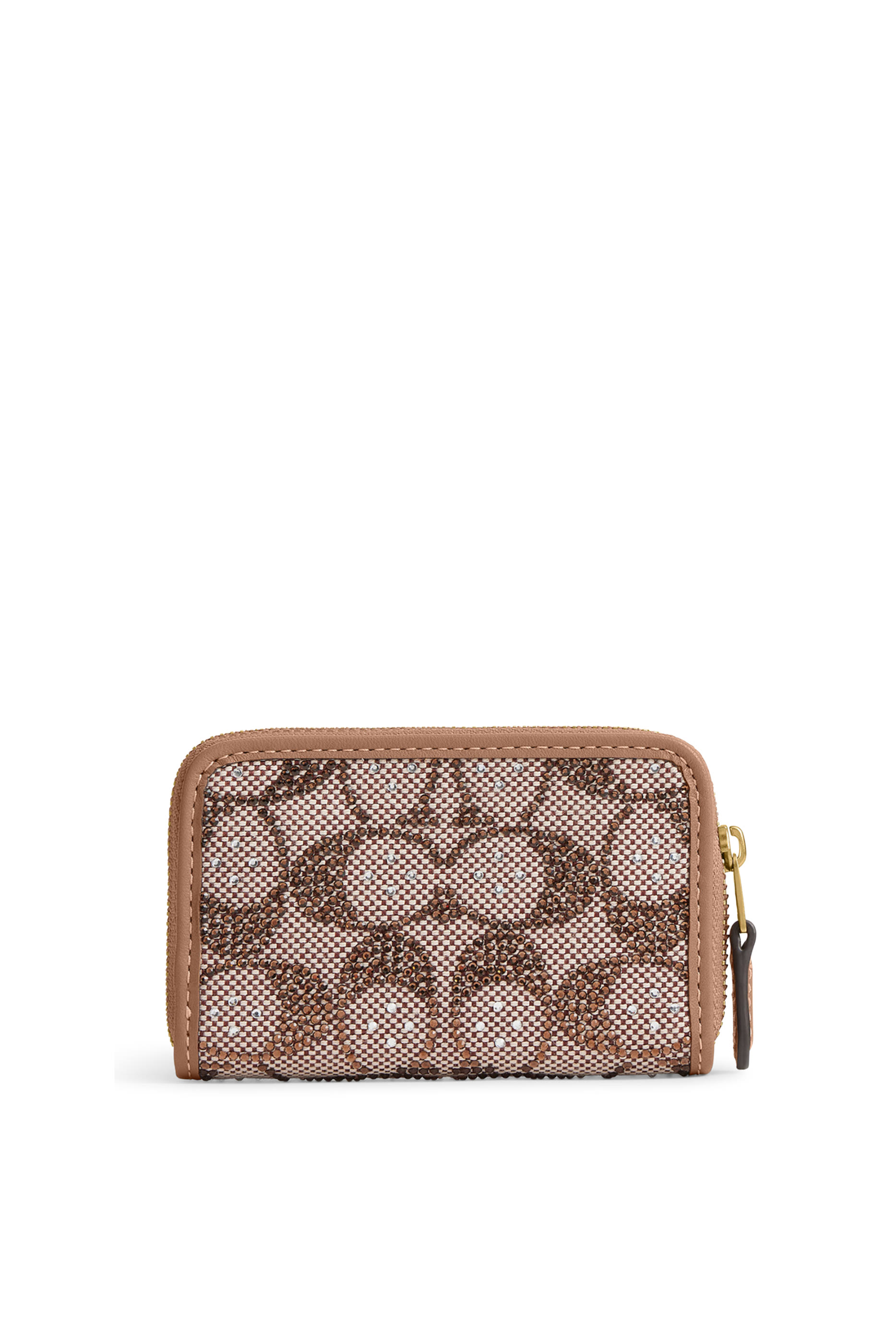 Essential All-Around Zipped Card Holder in Exclusive Crystal Jacquard