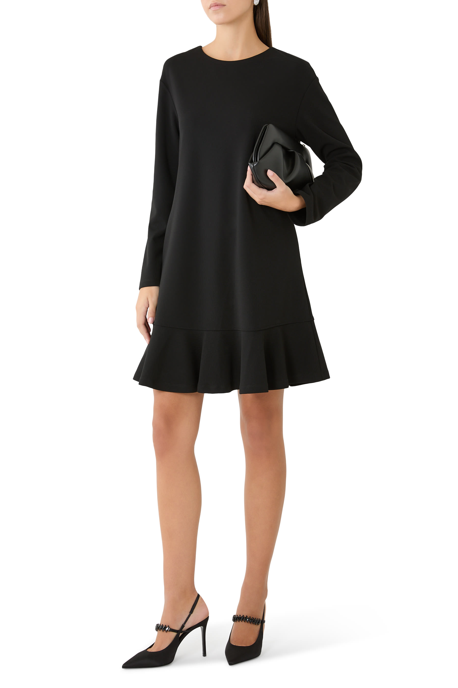 Embellished Satin Slingback Pumps