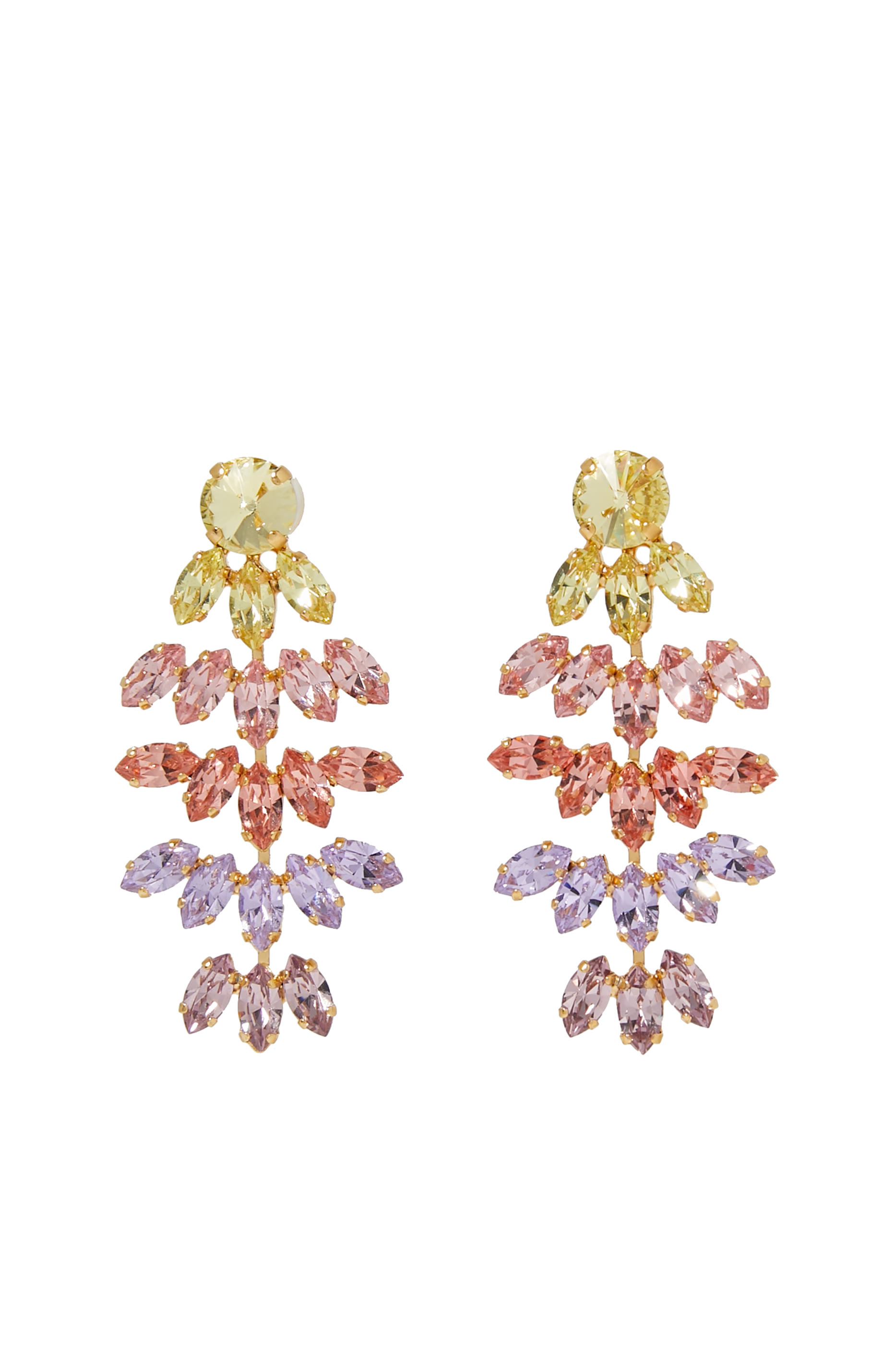 Mini Bonnie Earrings, 18k Gold Plating & Crystals
