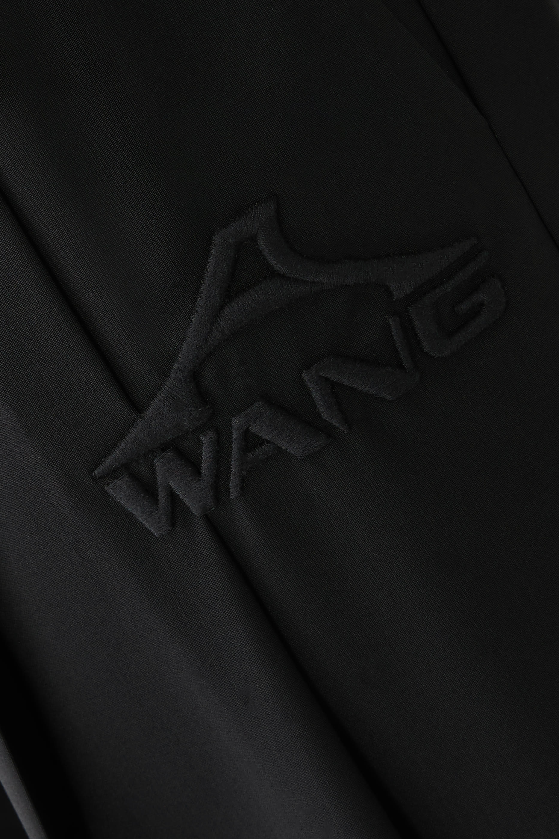 Tropical Wool Mid-Rise Balloon Pants