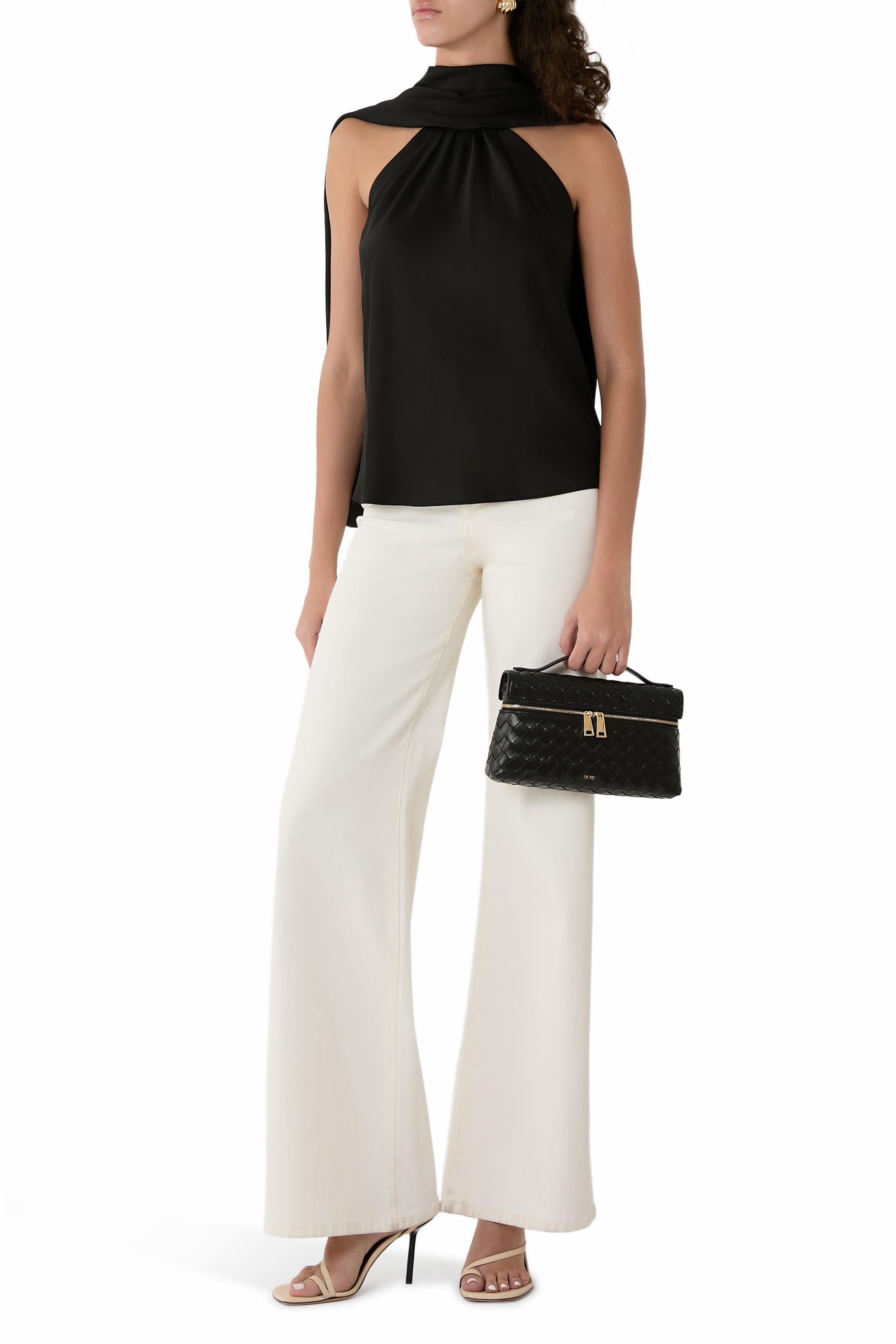 Thea Weave Texture Top Handle Bag 