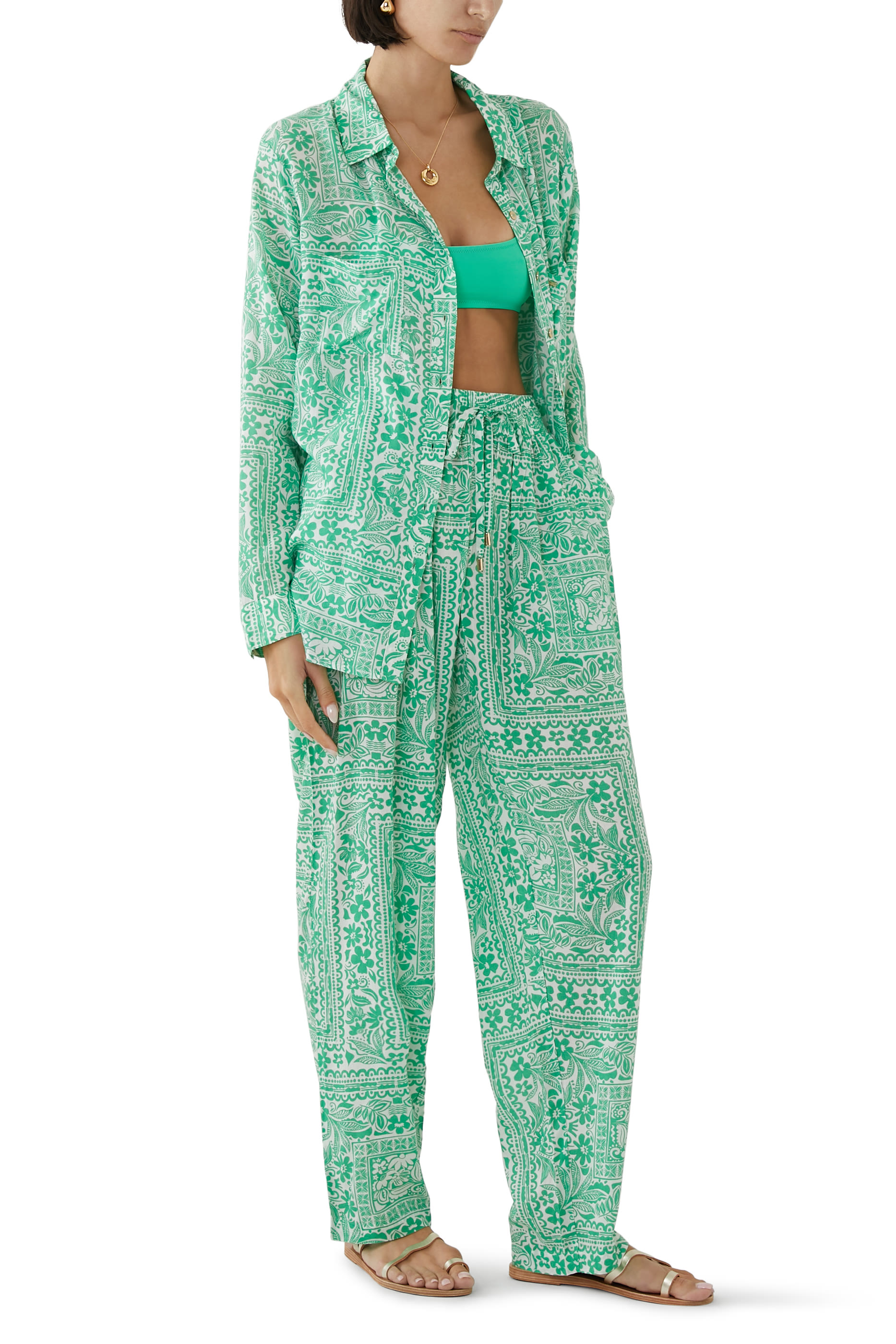 Jude Snake Print Trousers