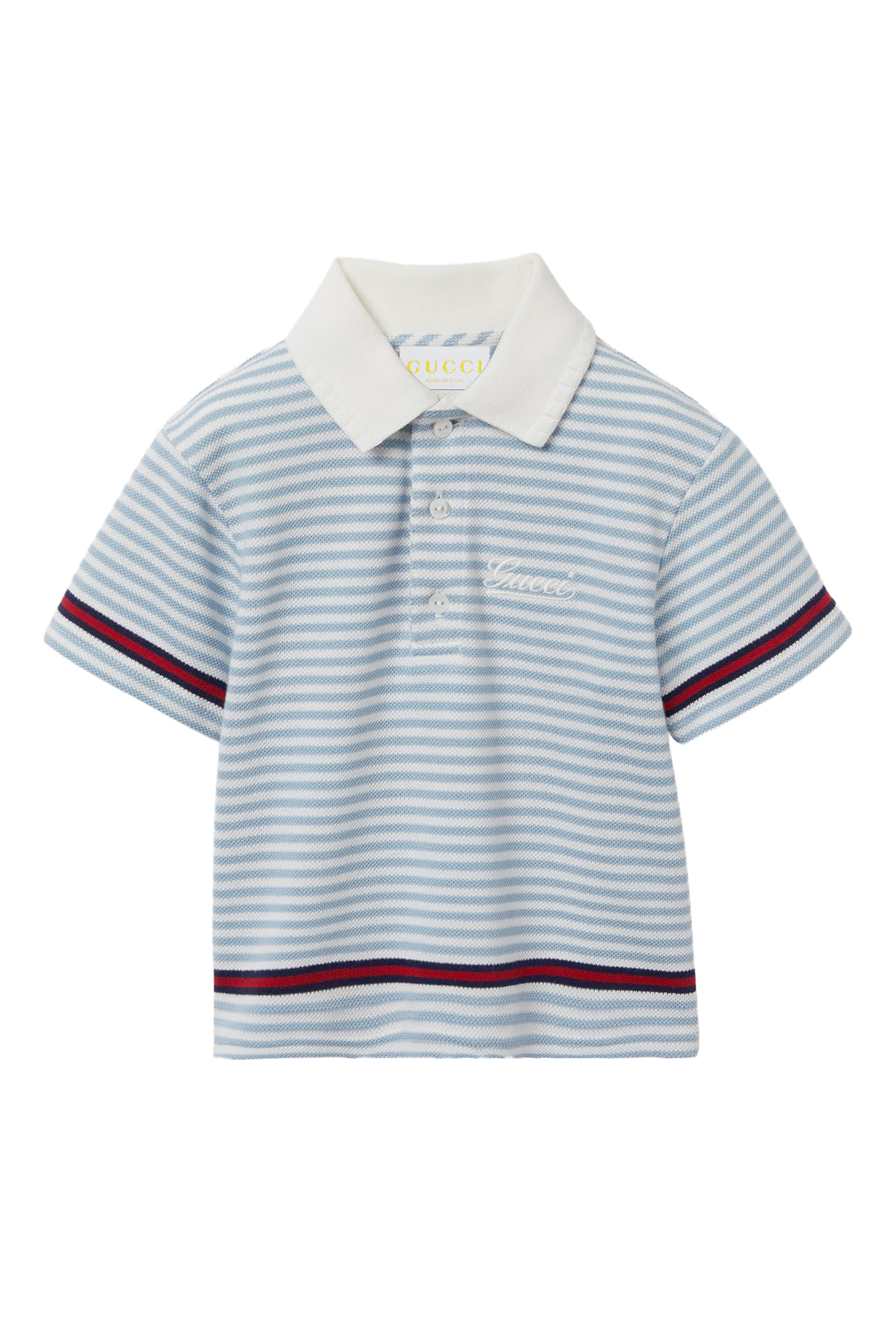 Kids Embroidered Cotton Polo Shirt