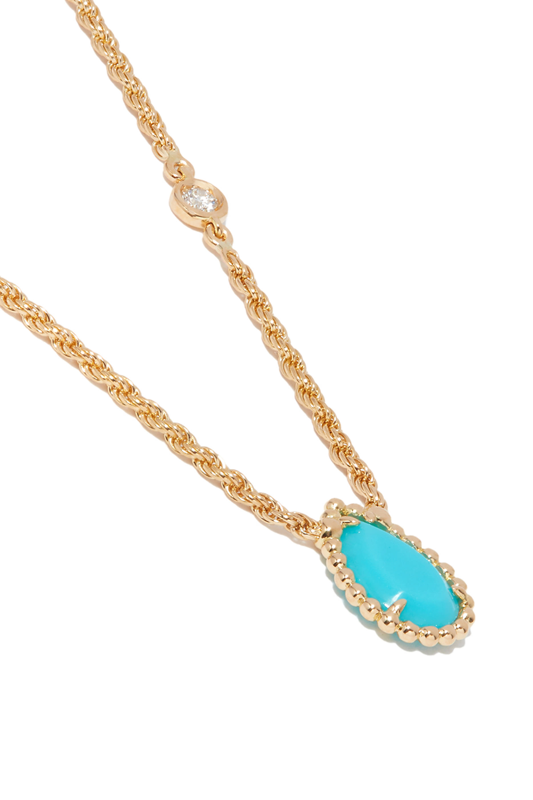 Serpent Boh&egrave;me Turquoise Diamond Necklace