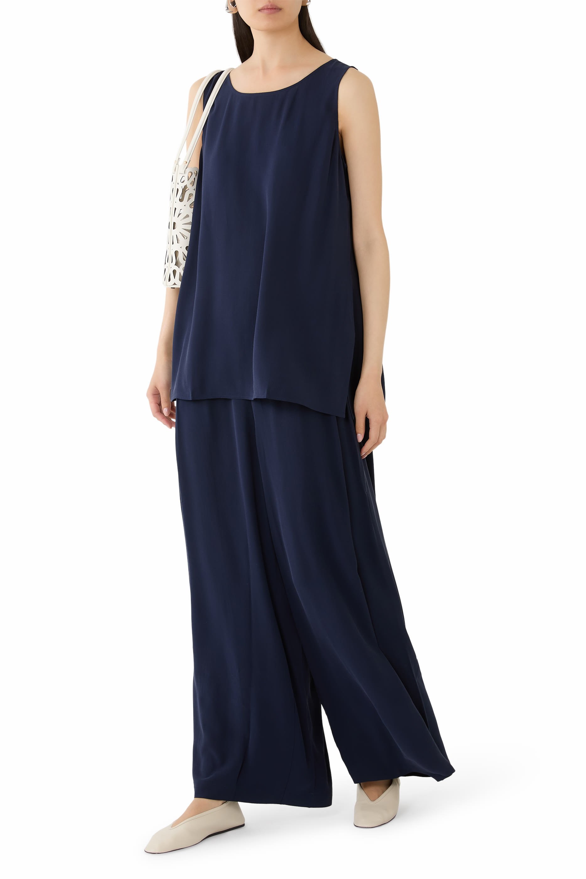 Ballet Neck Long Tank Top