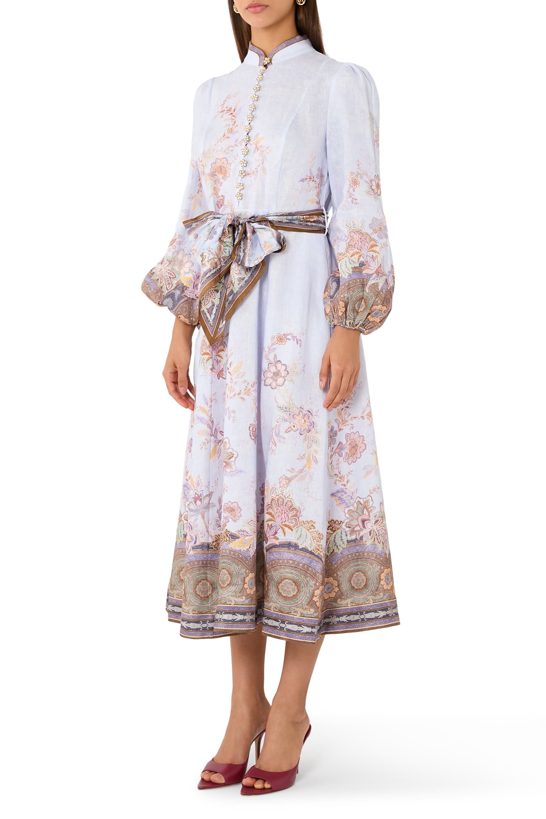 Luna Button Midi Dress