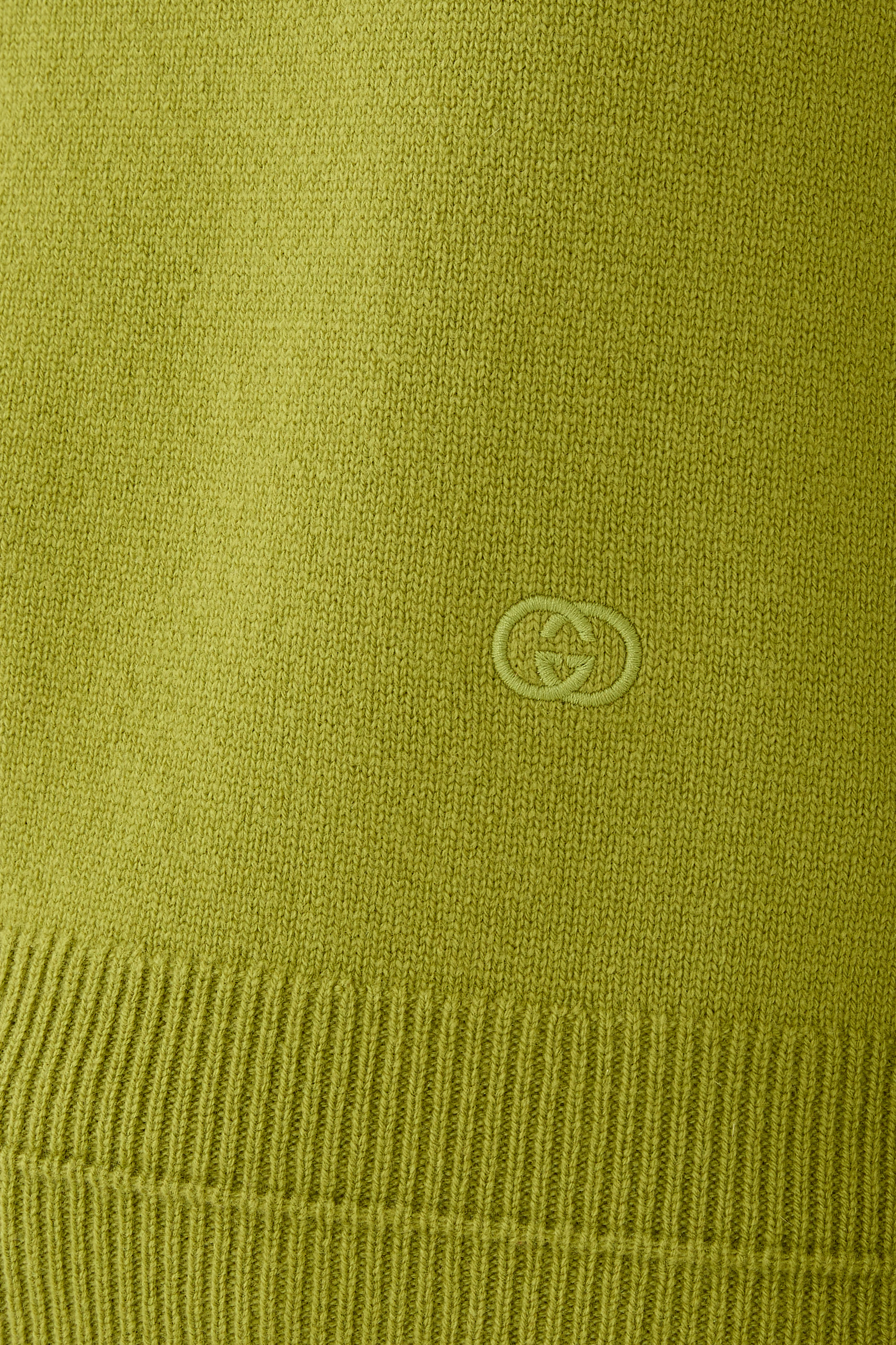 GG Embroidery Wool Cashmere Sweater