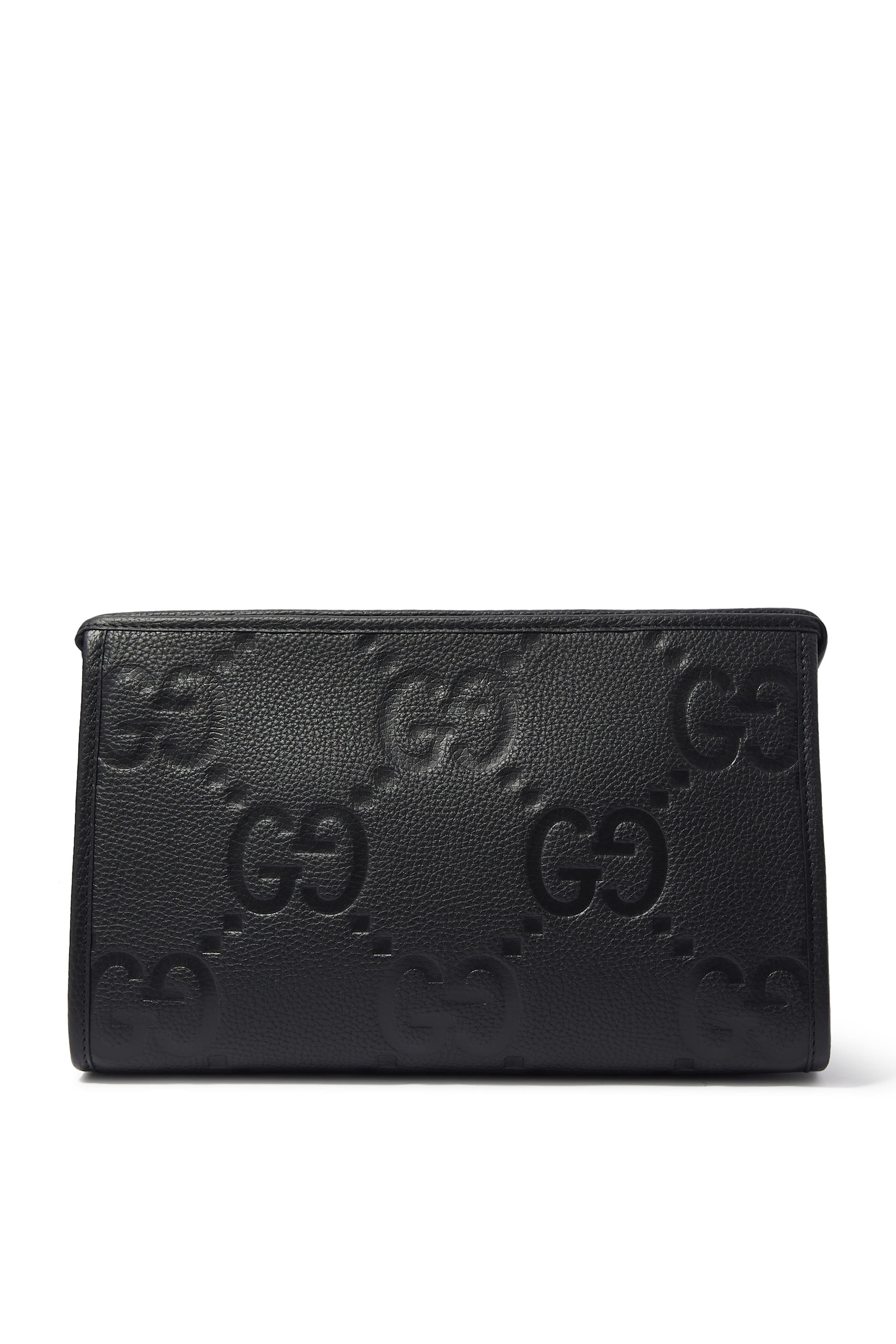 Jumbo GG Leather Pouch