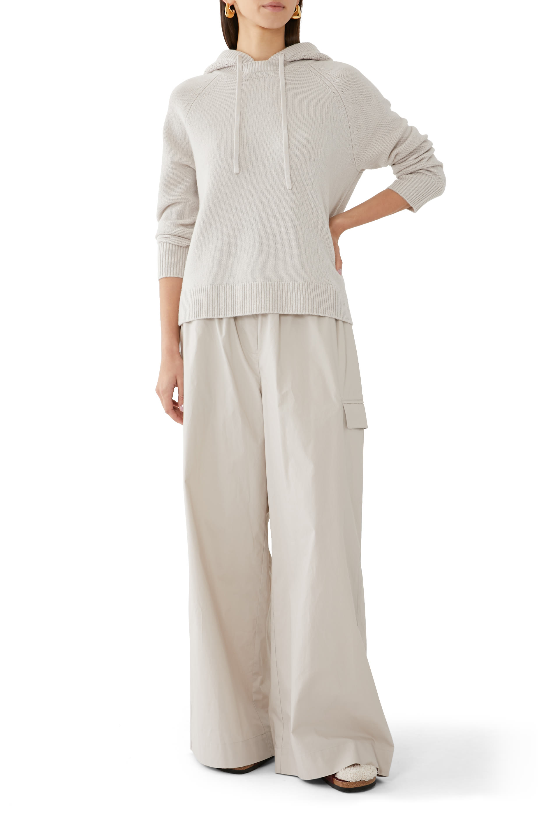 Luxury Cashmere Stitch Detail Hoodie