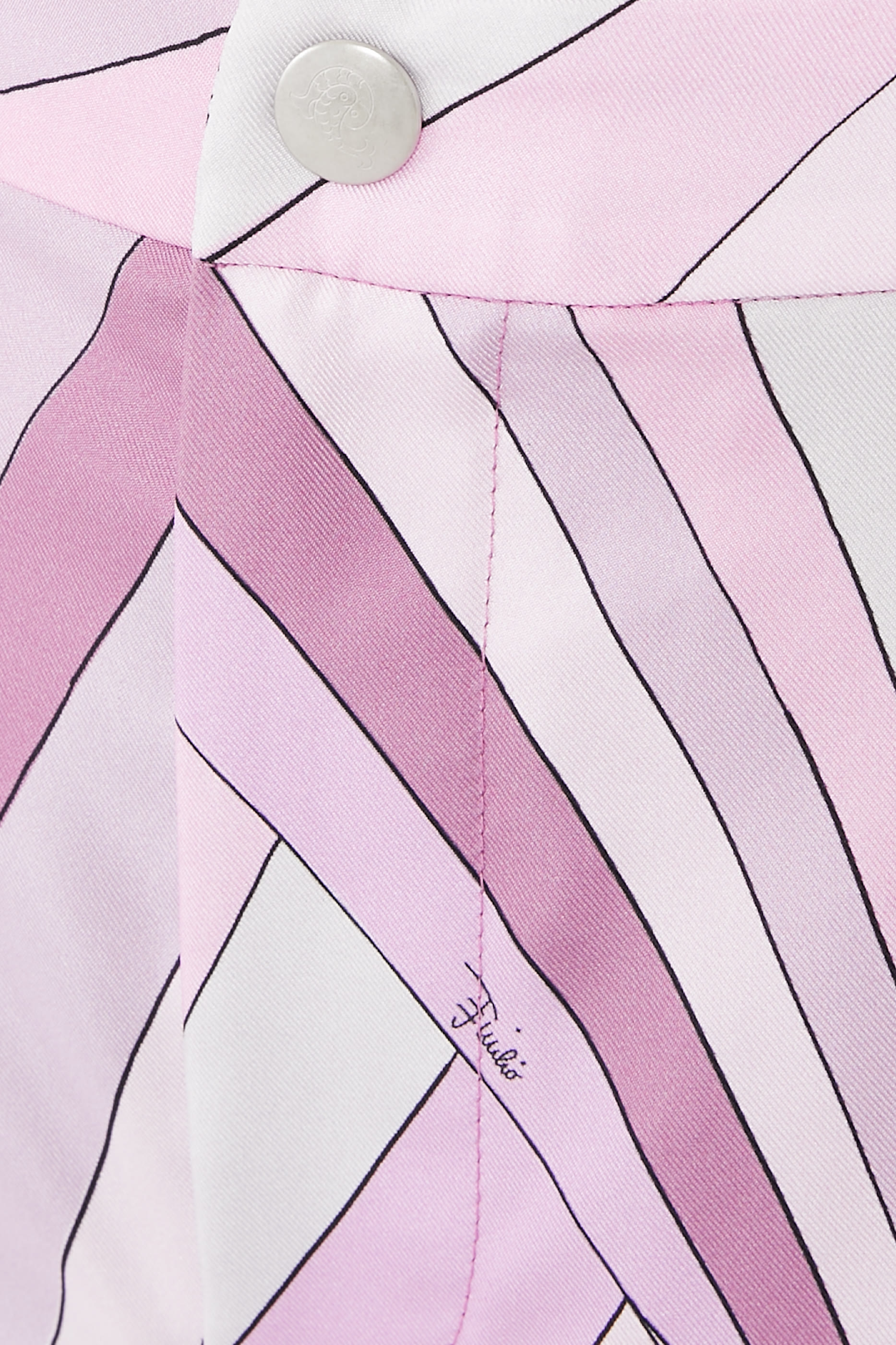 Iride-Print Silk Twill Trousers