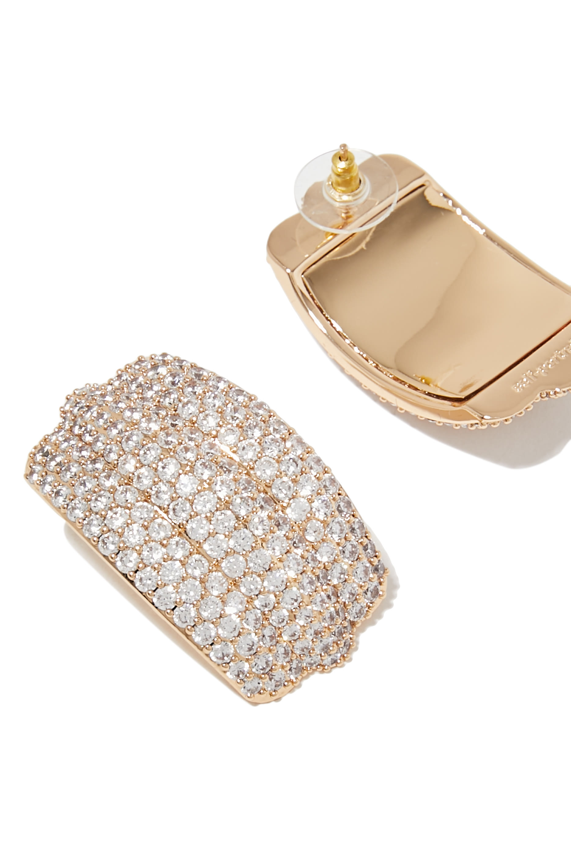 Crystal Ridged Earrings