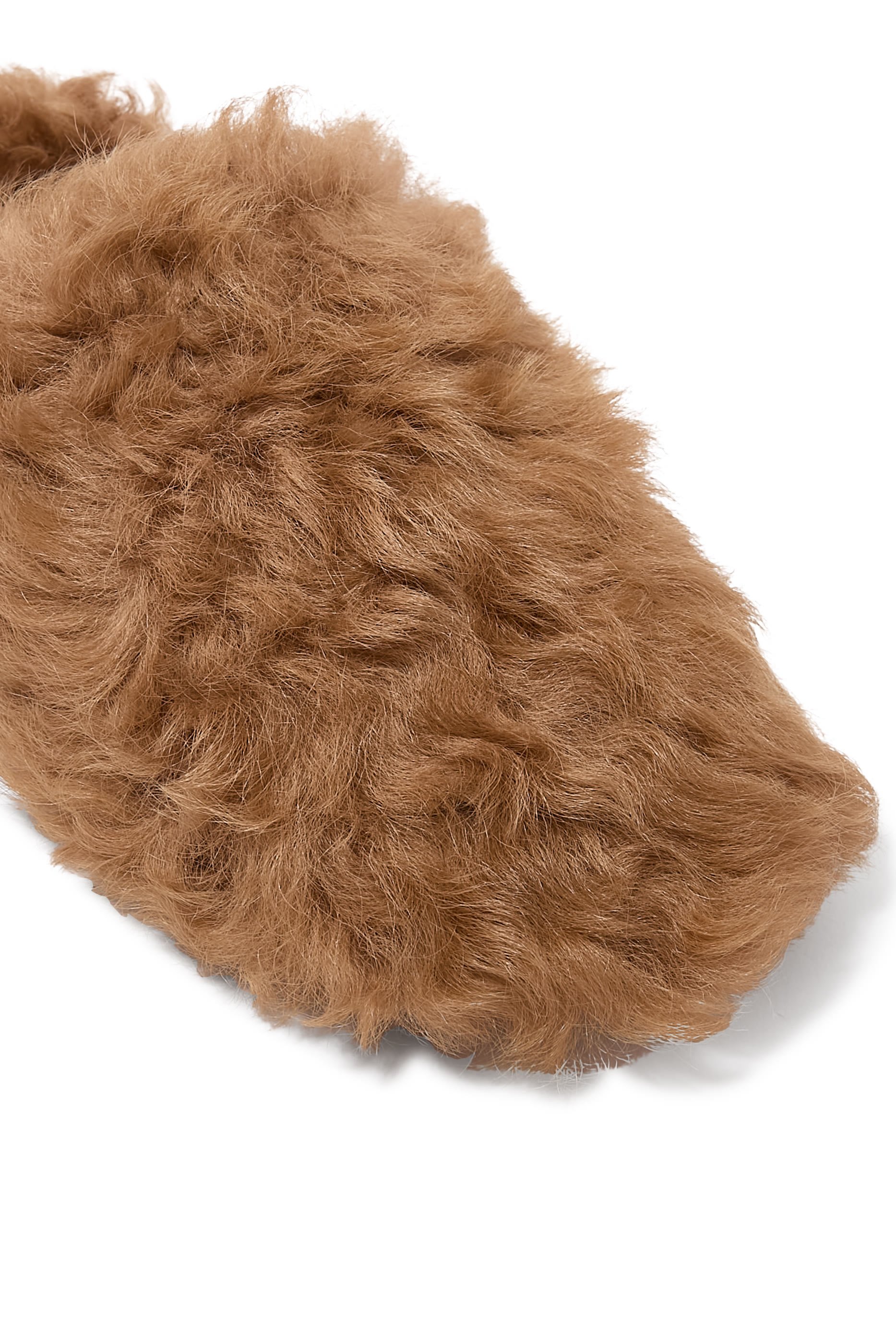 Round-Toe Wool Mules