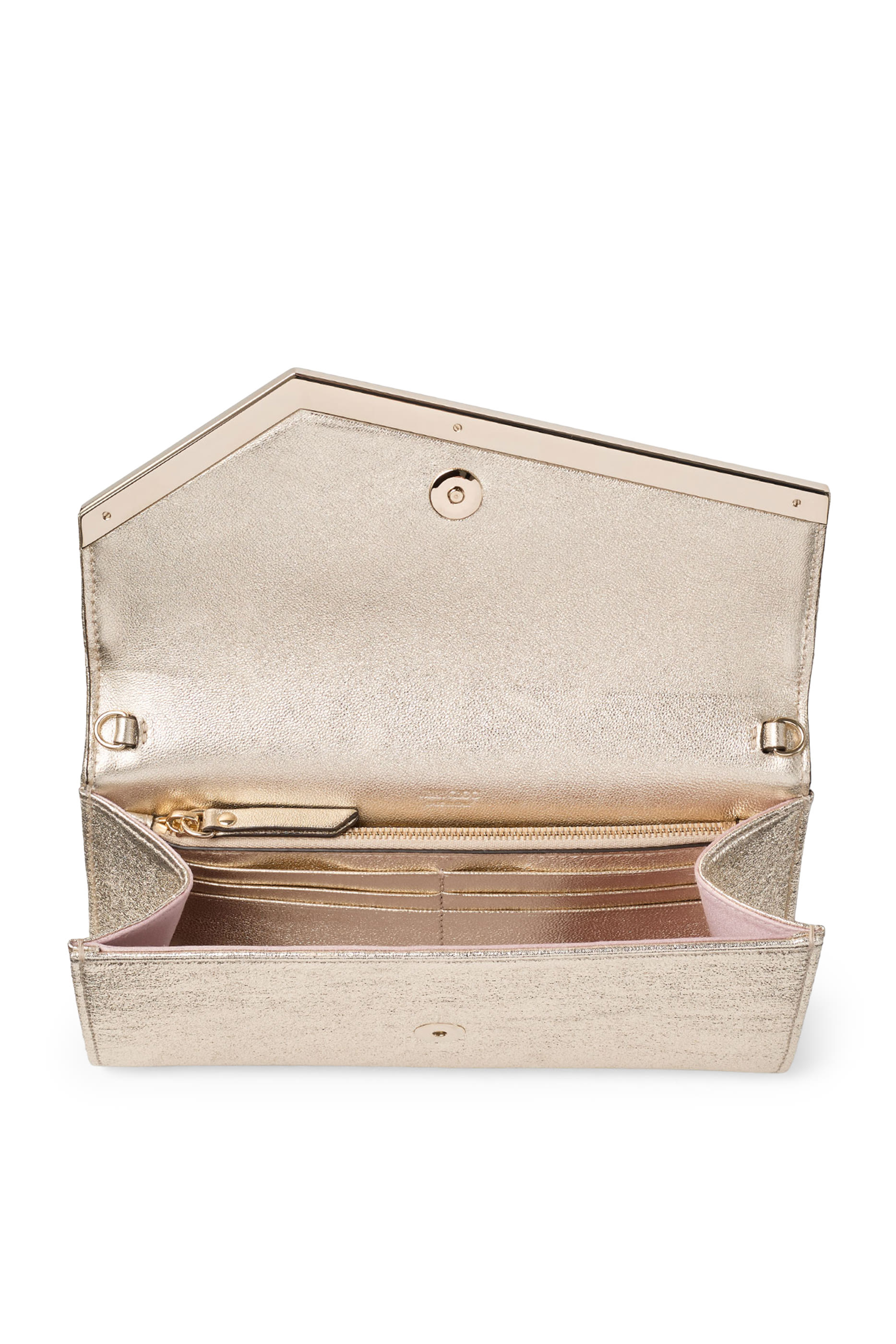 Emmie Platinum Ice Dusty Clutch Bag