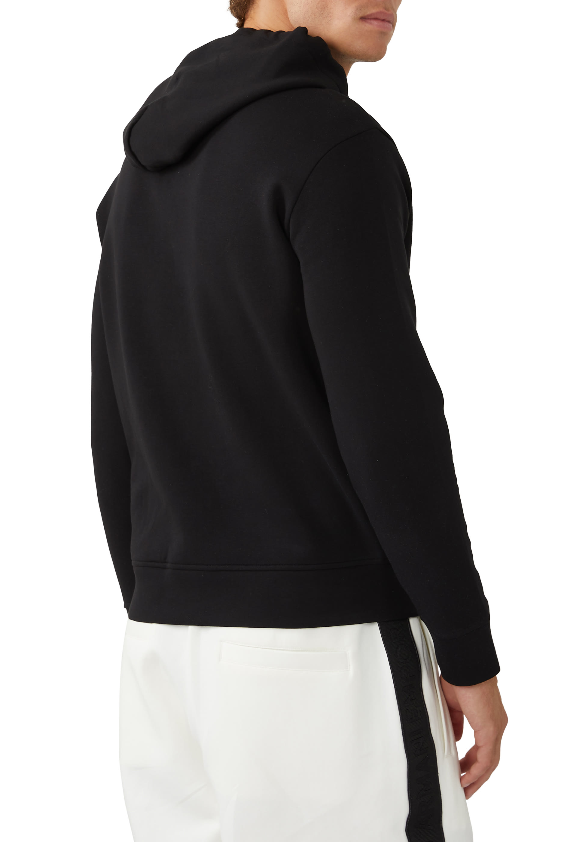 Micro Logo Patch Hooded Sweatshirt