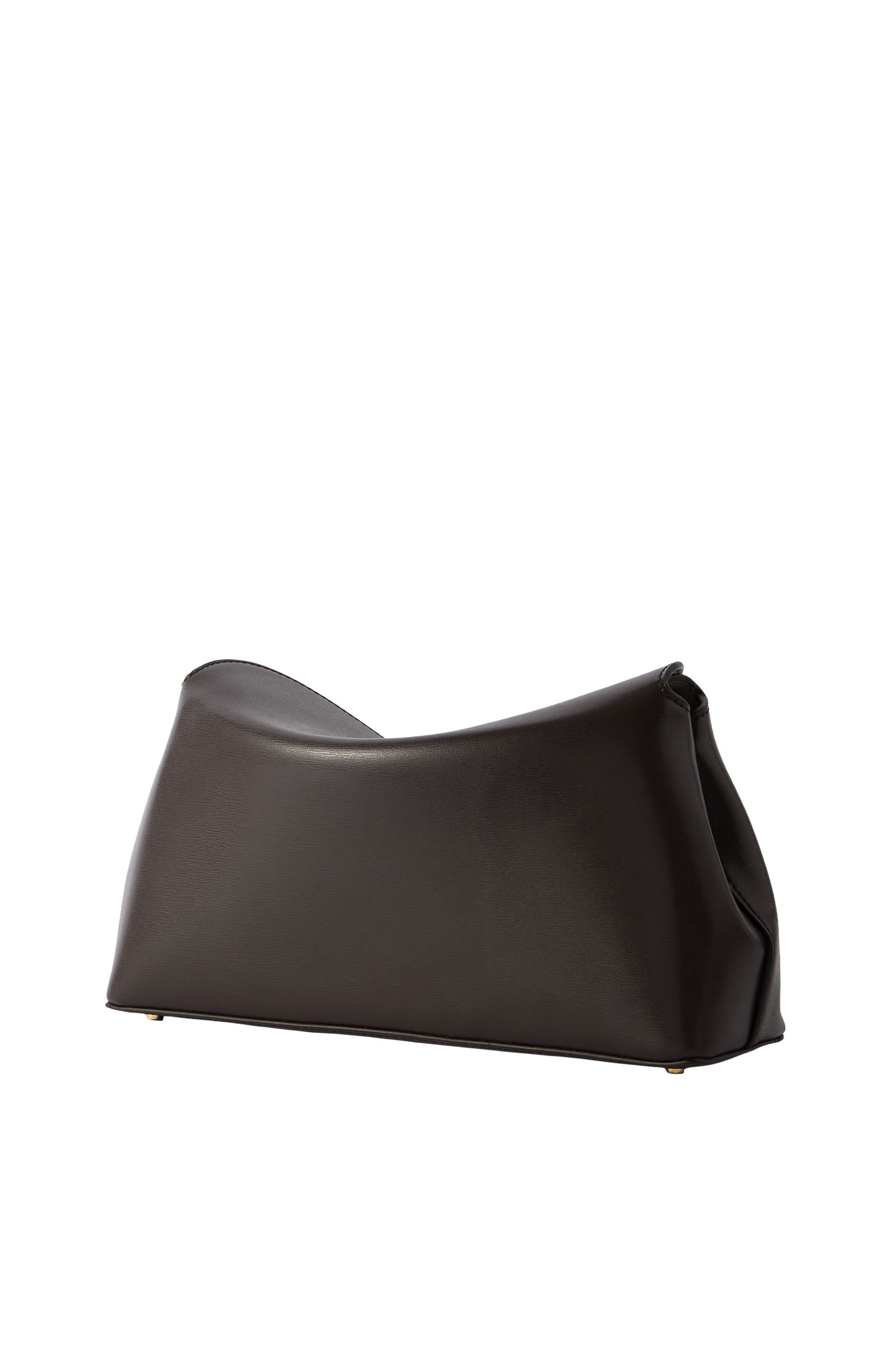 T-Lock Leather Clutch