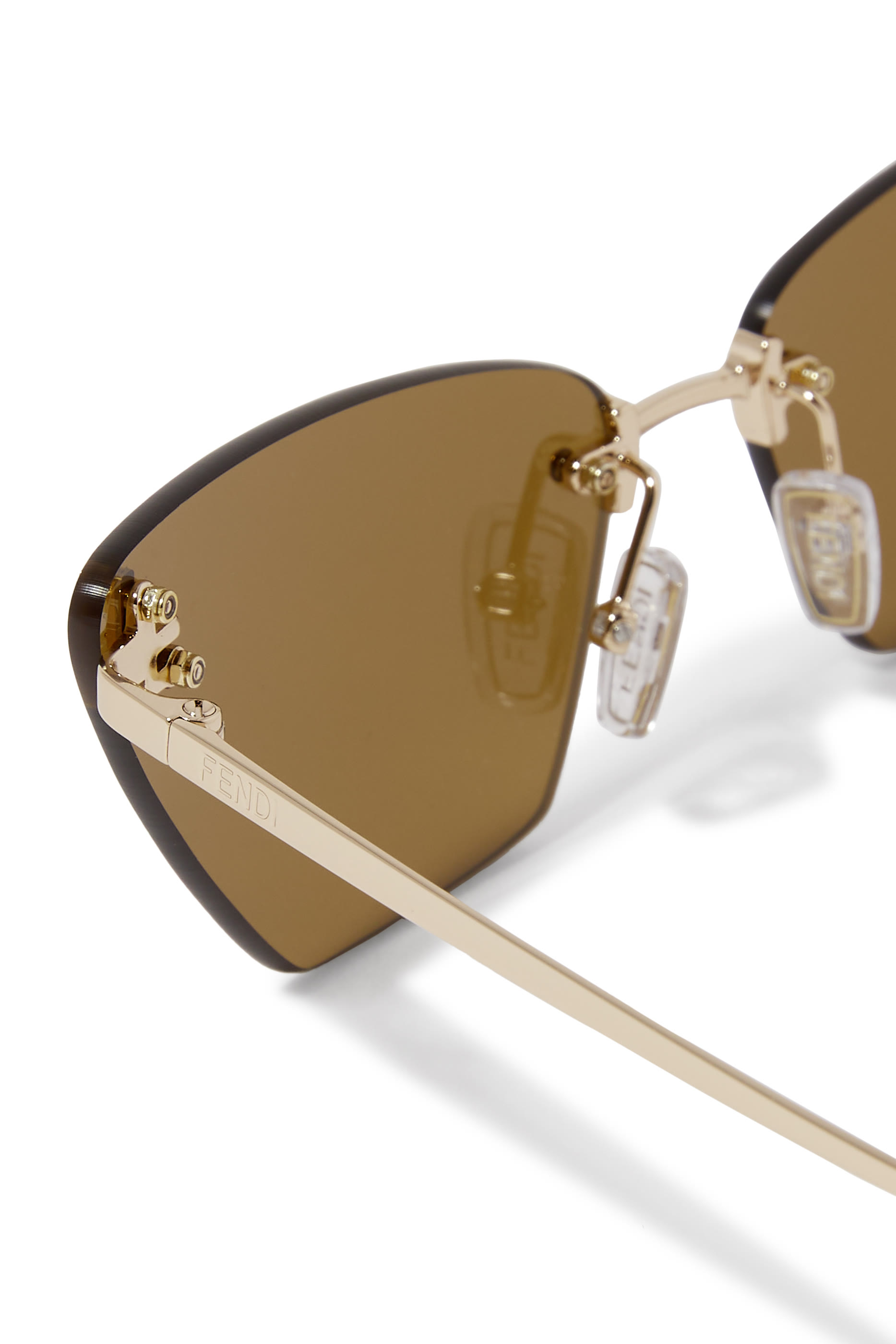Fendi First Crystal Rose Cat Eye Sunglasses