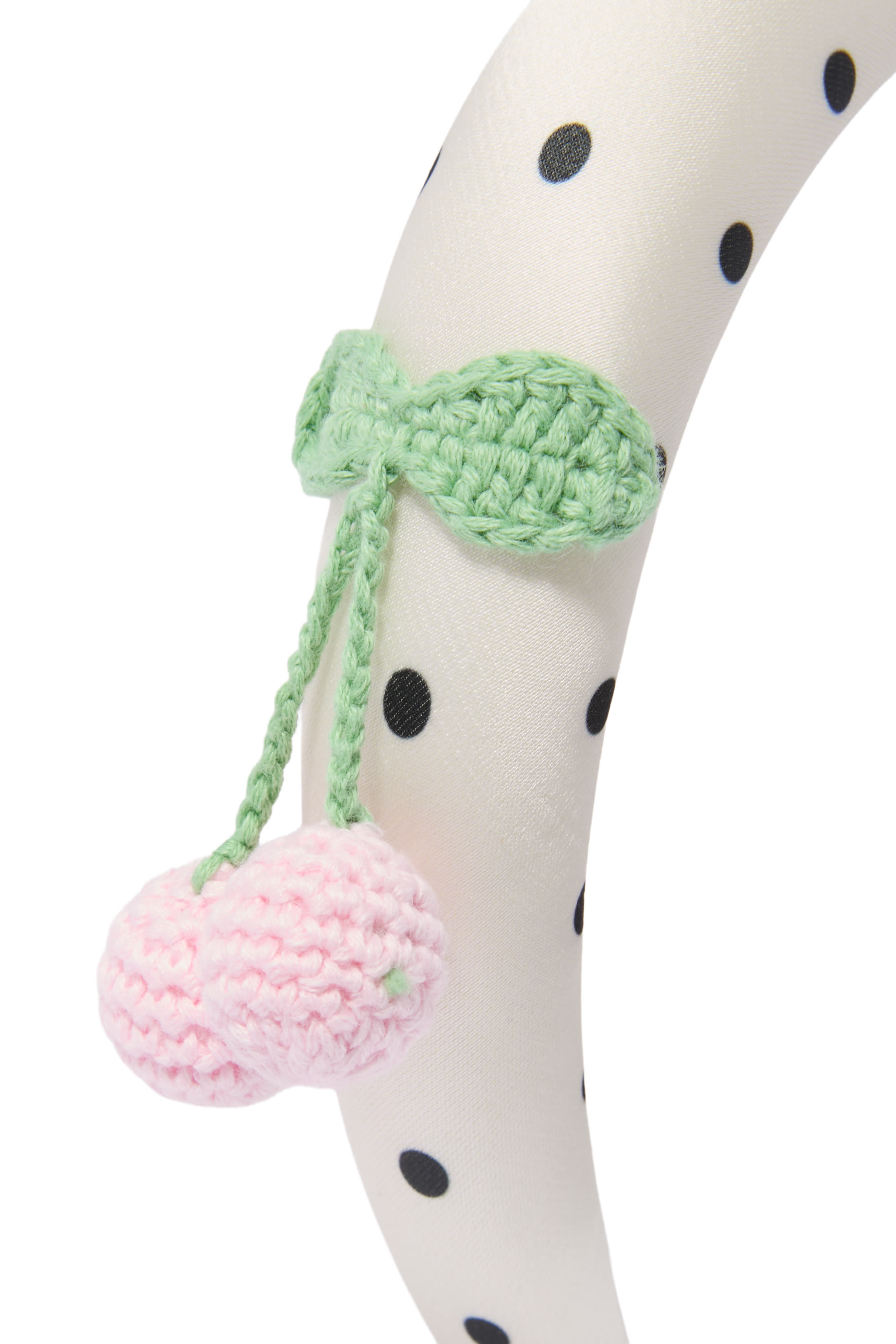 Kids Polka Dot Cherry Motif Headband