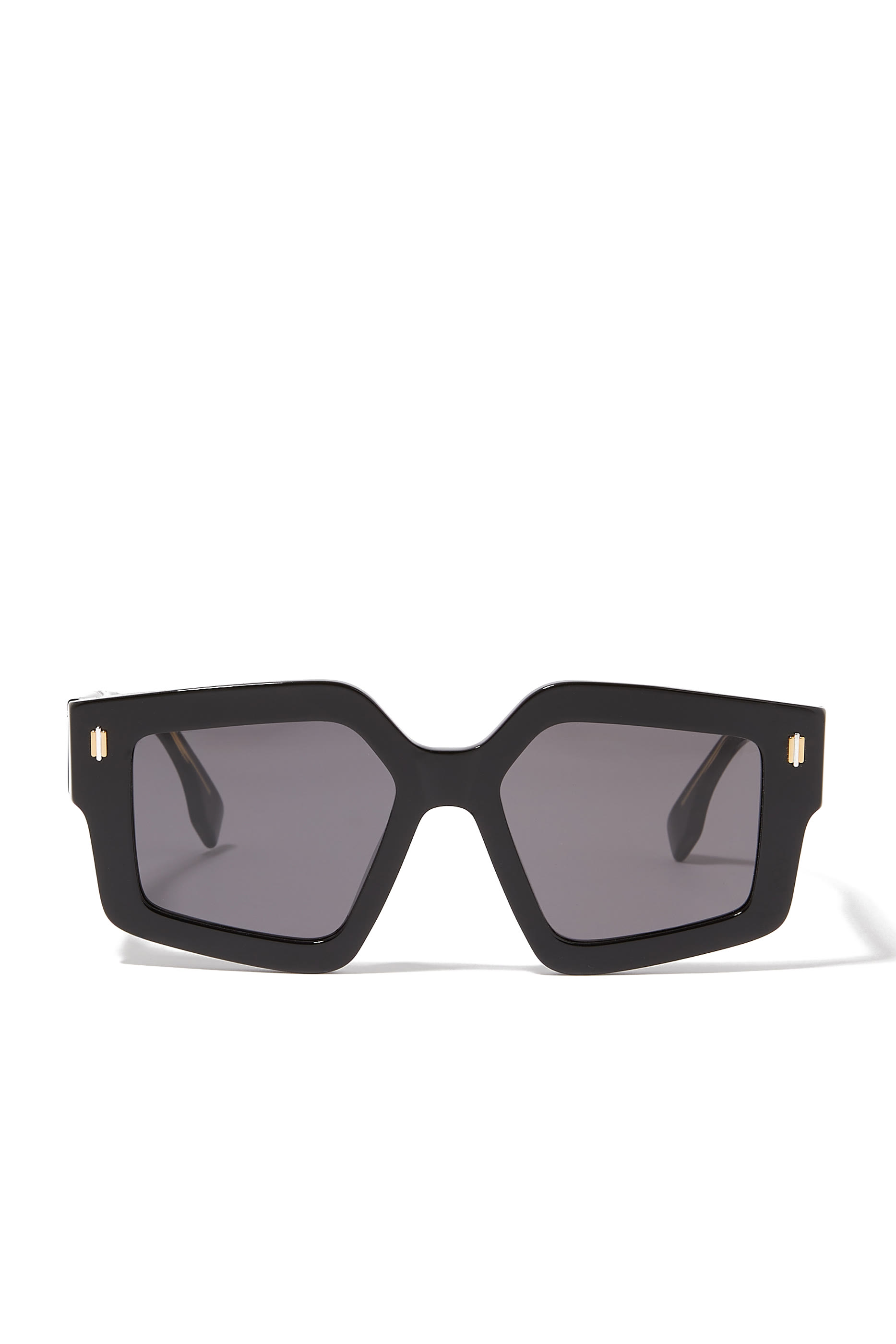 Fendi Roma Black Square Sunglasses