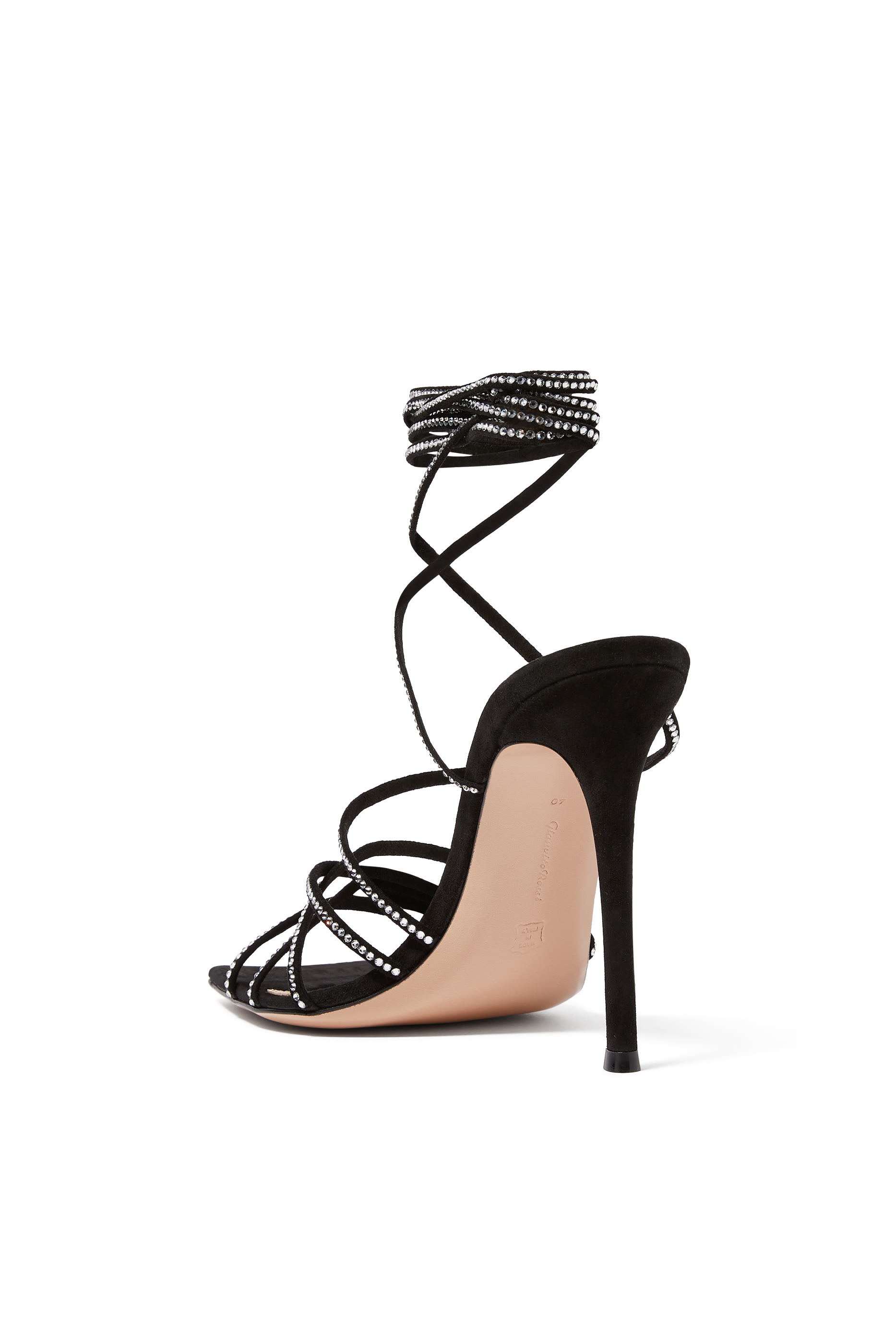 Crystal-Embellished 105 Suede Sandals