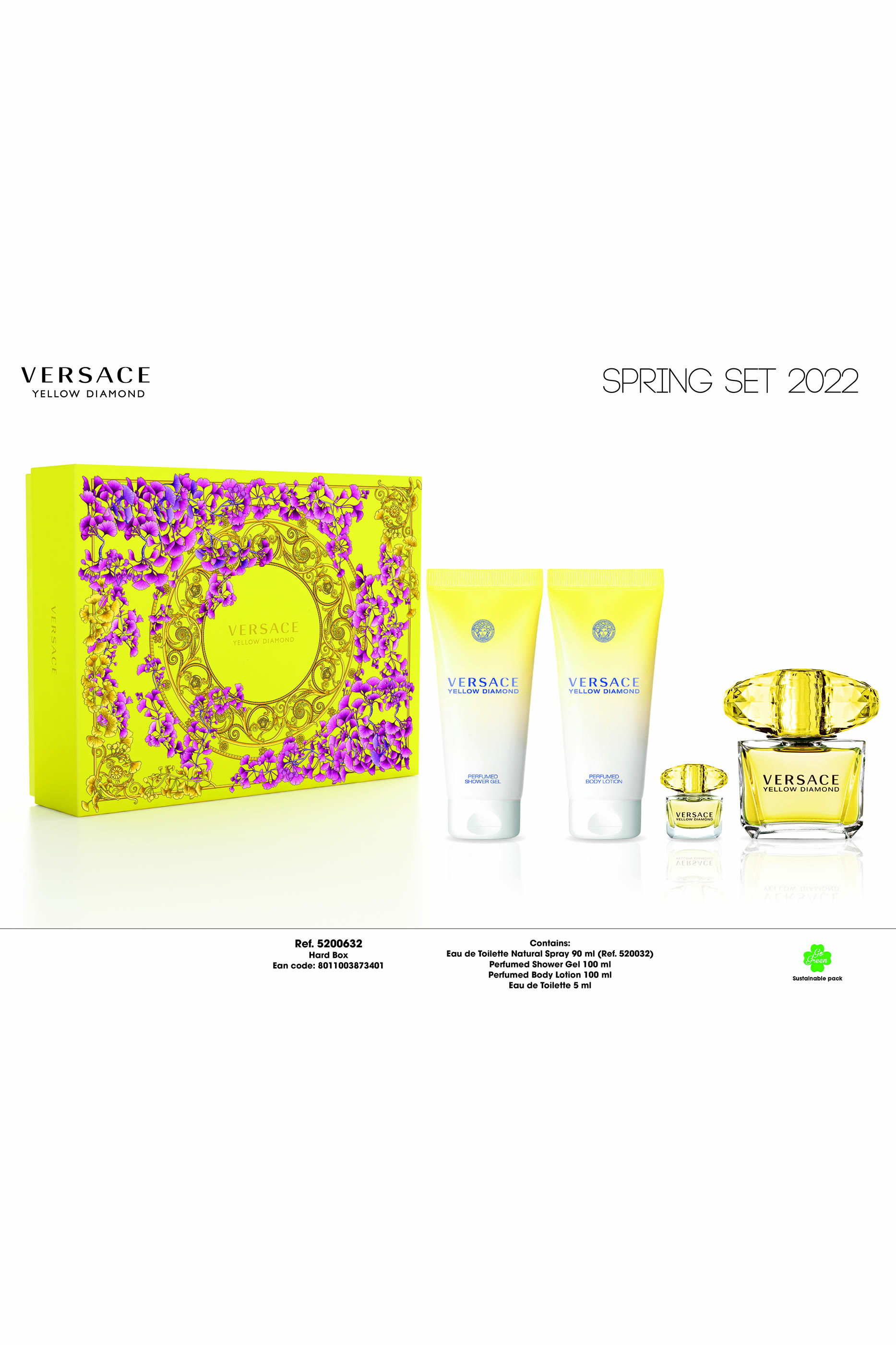 Yellow Diamond Eau de Toilette Gift Set - Set of 4