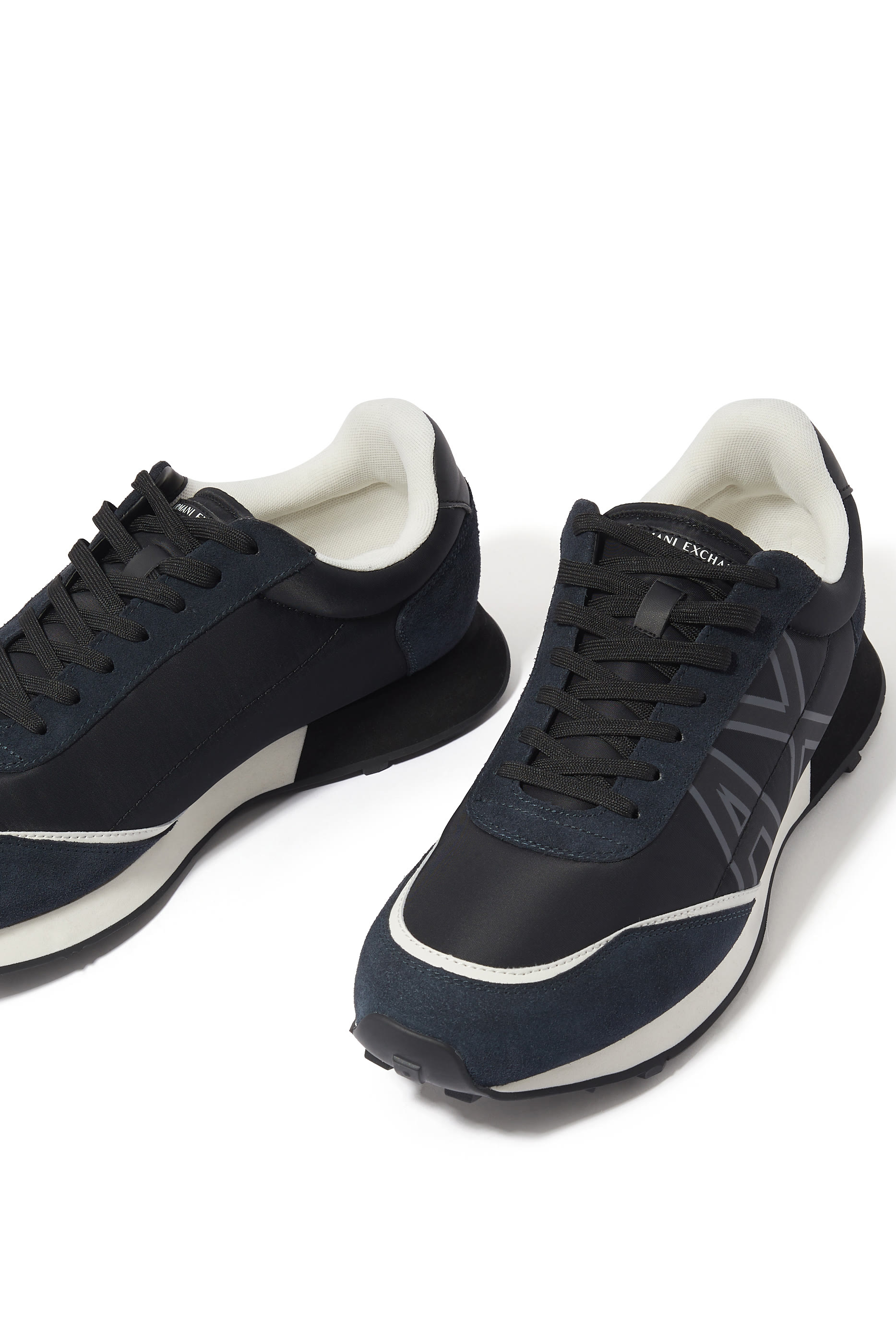 Suede Nylon Mix Sneakers