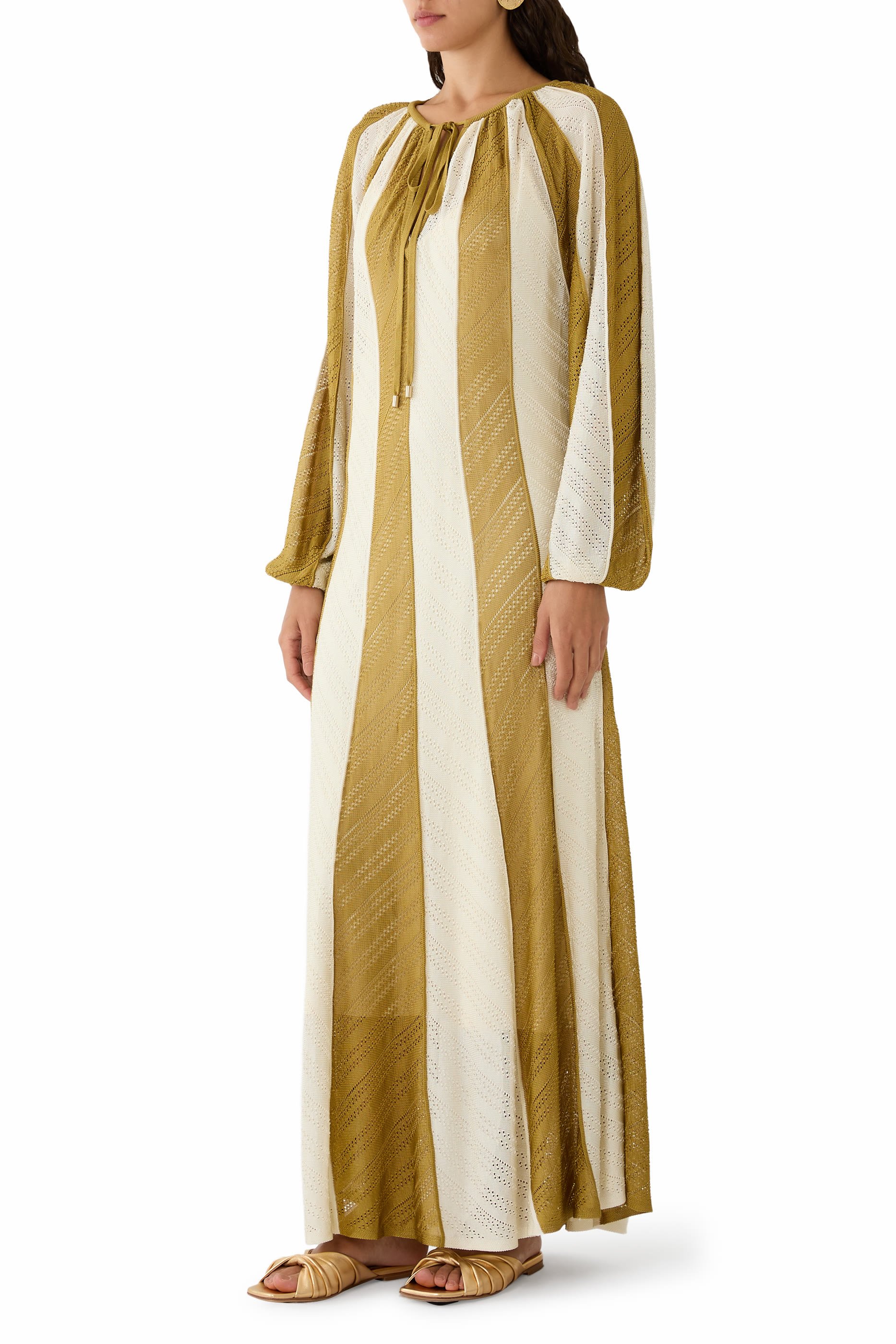 Mahon Splice Halter Midi Dress