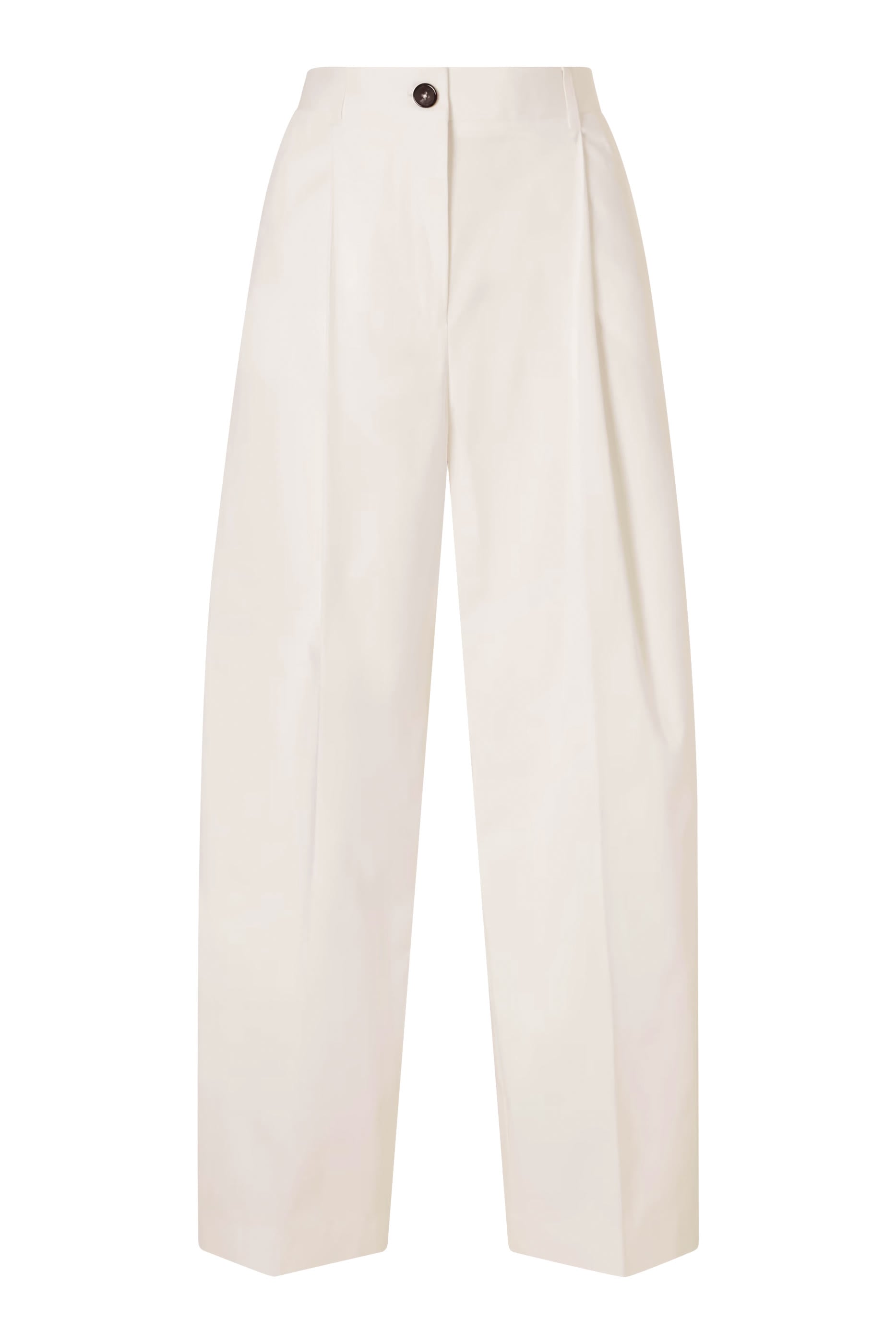 Single Pleat Cotton Trousers