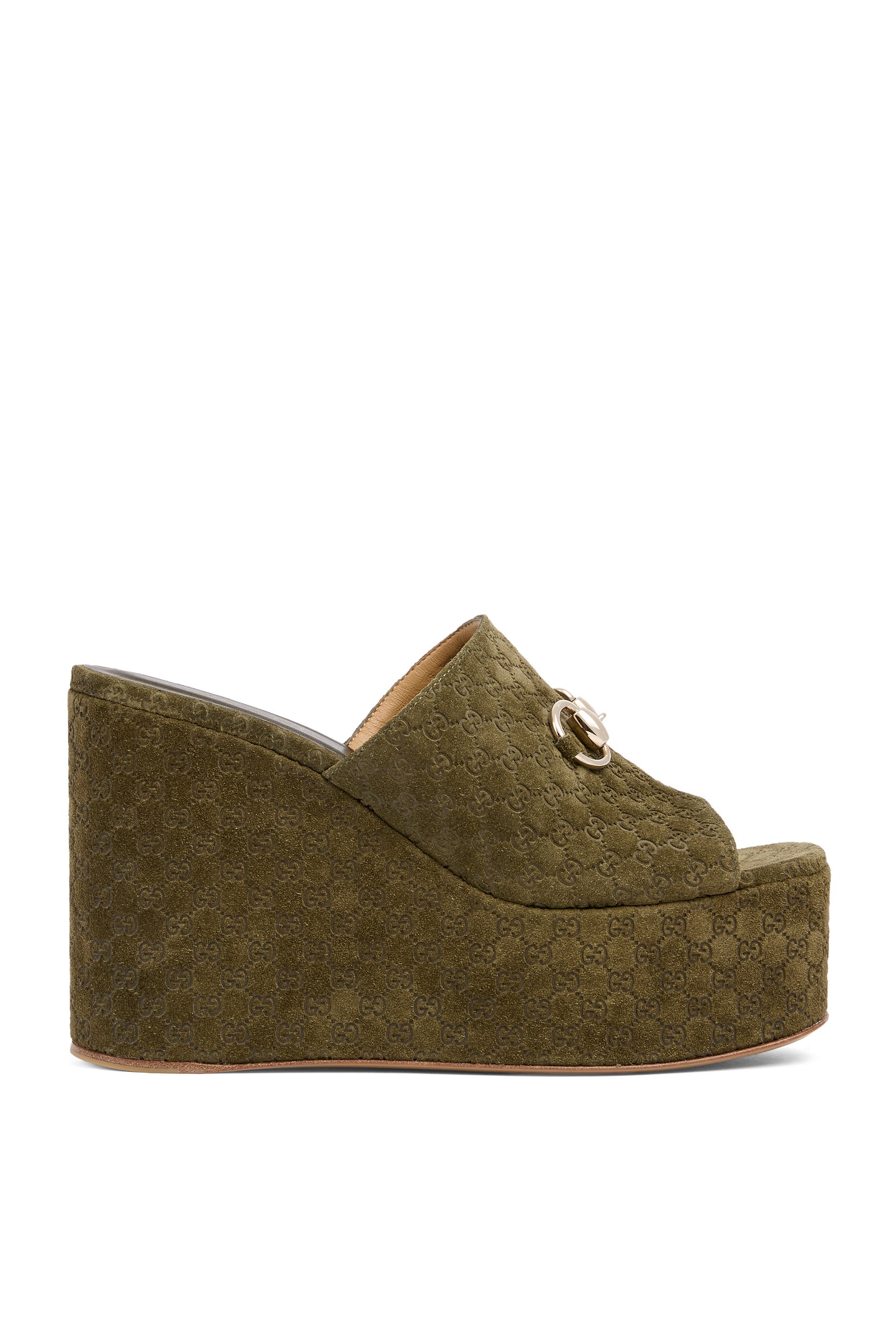 Horsebit Wedge Sandals 125