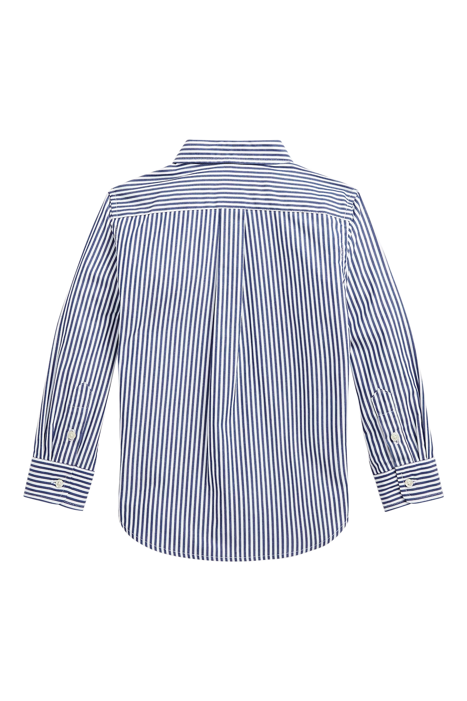 Kids Striped Cotton Poplin Shirt