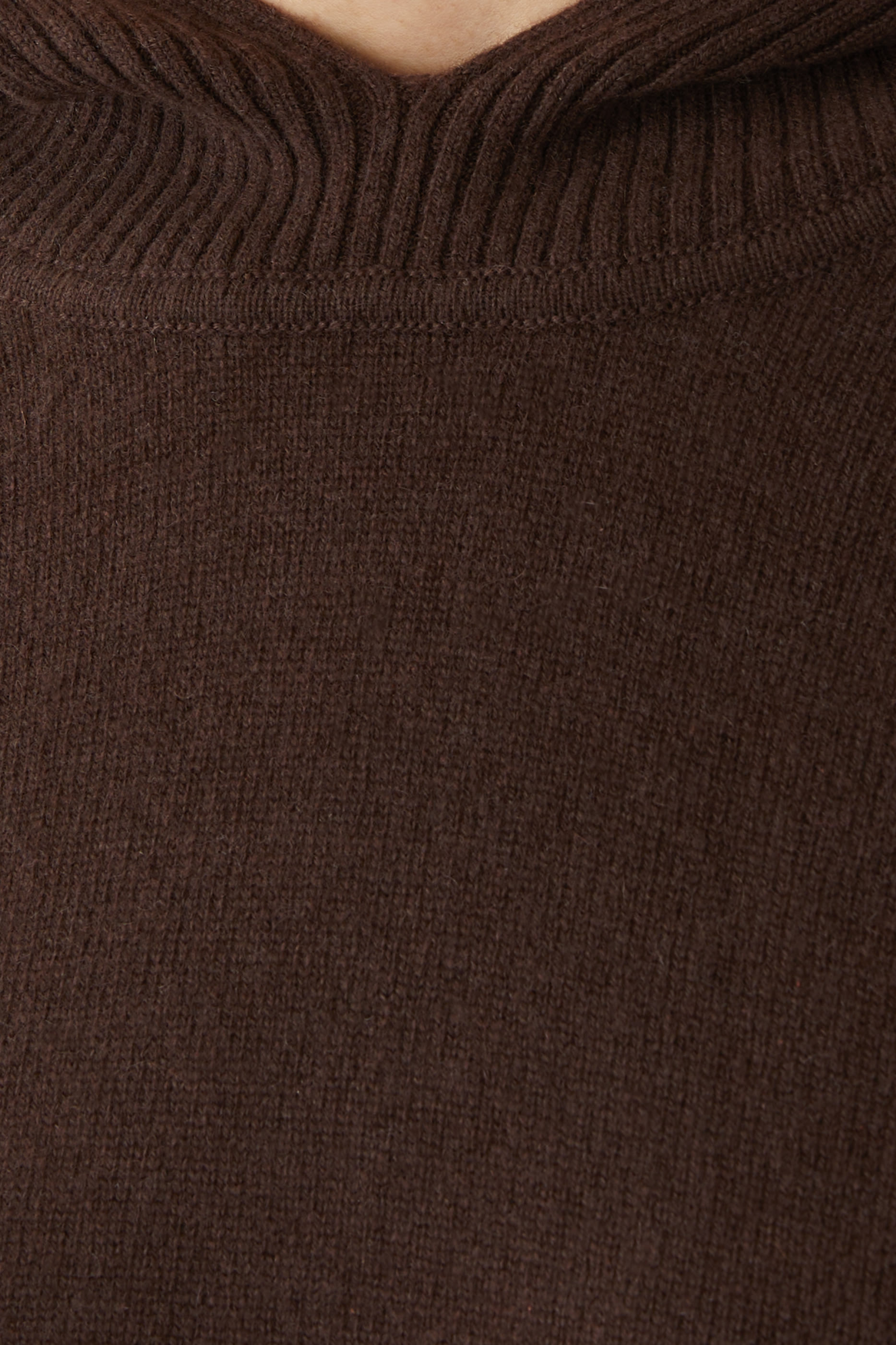 Cashmere Rib Hoodie