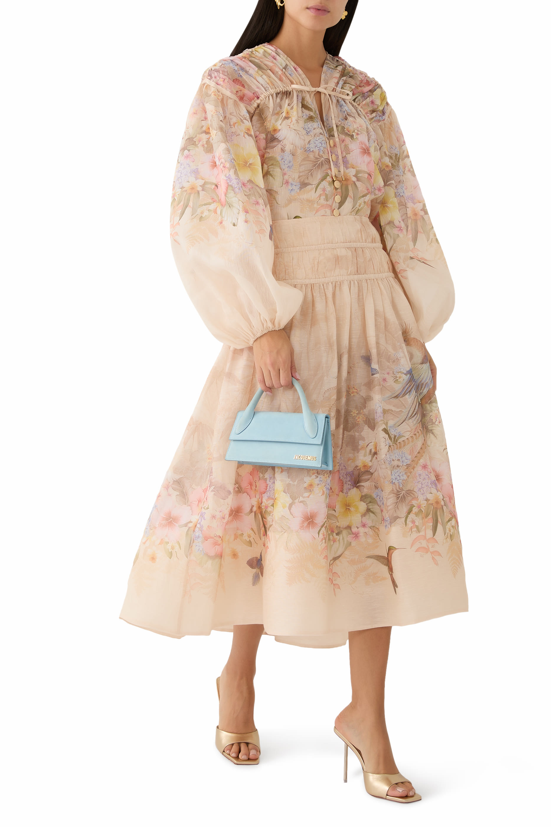 Illuminate Drawn Midi Skirt