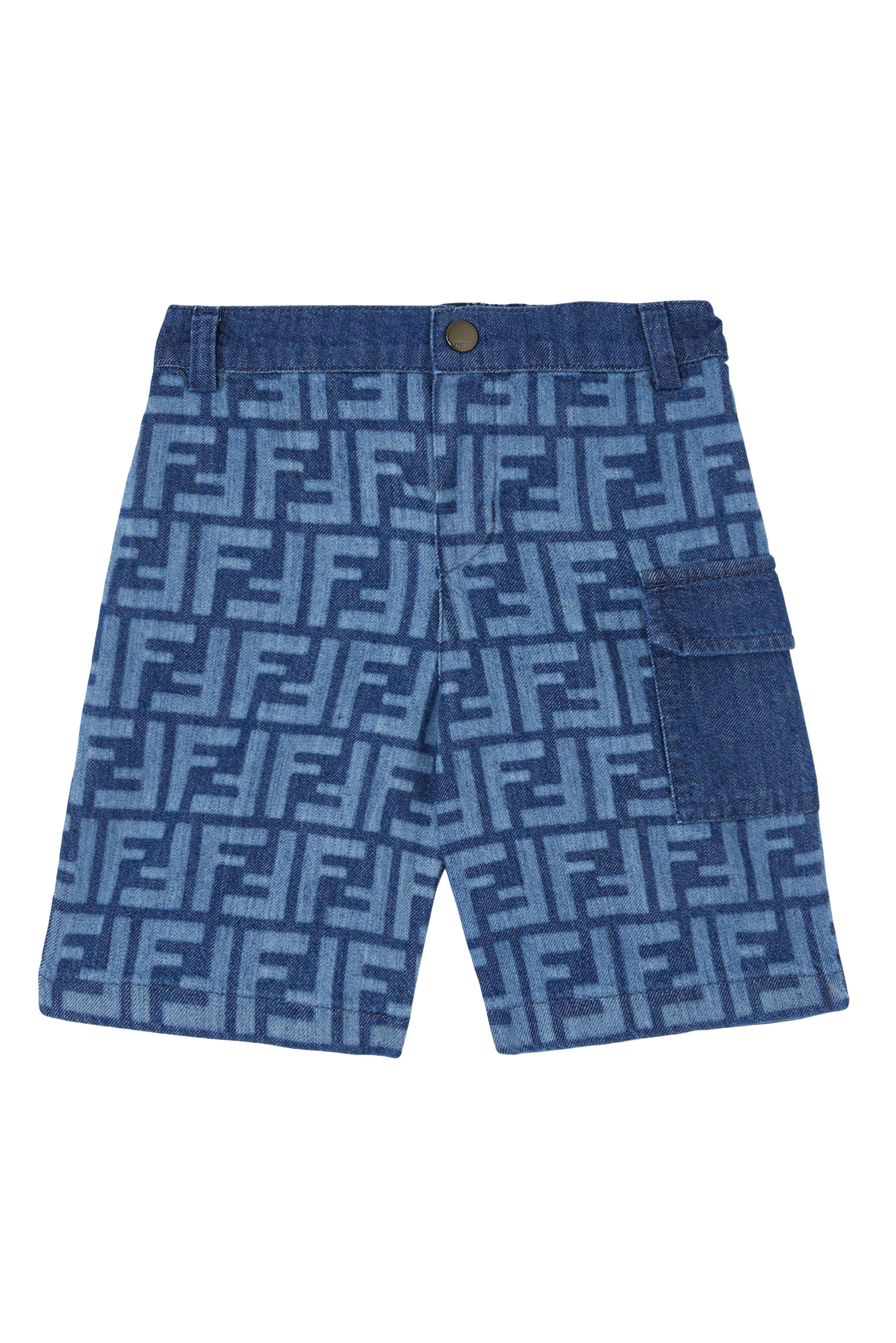 Kids Denim Logo Shorts