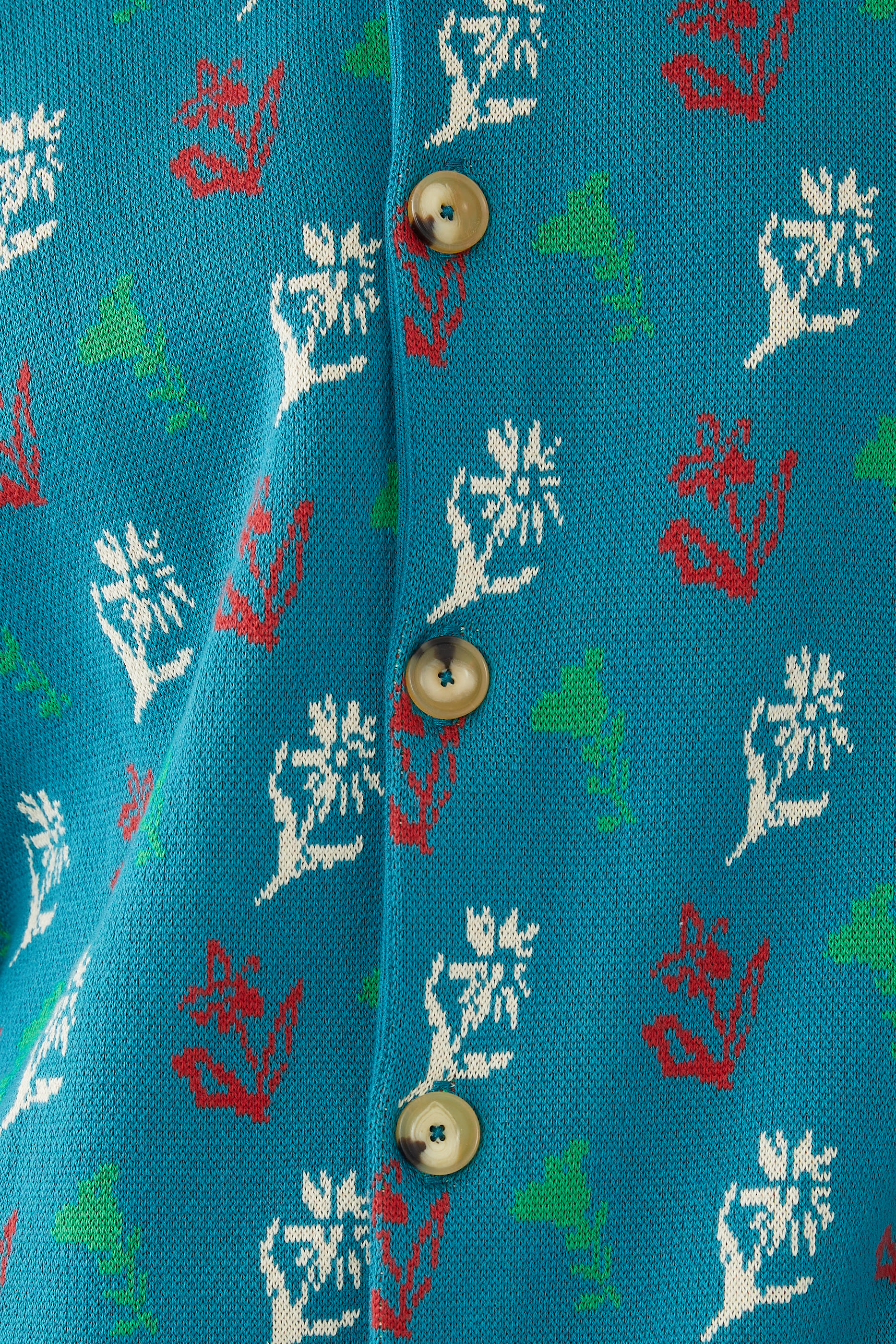 Alpine Flower Polo Cardigan