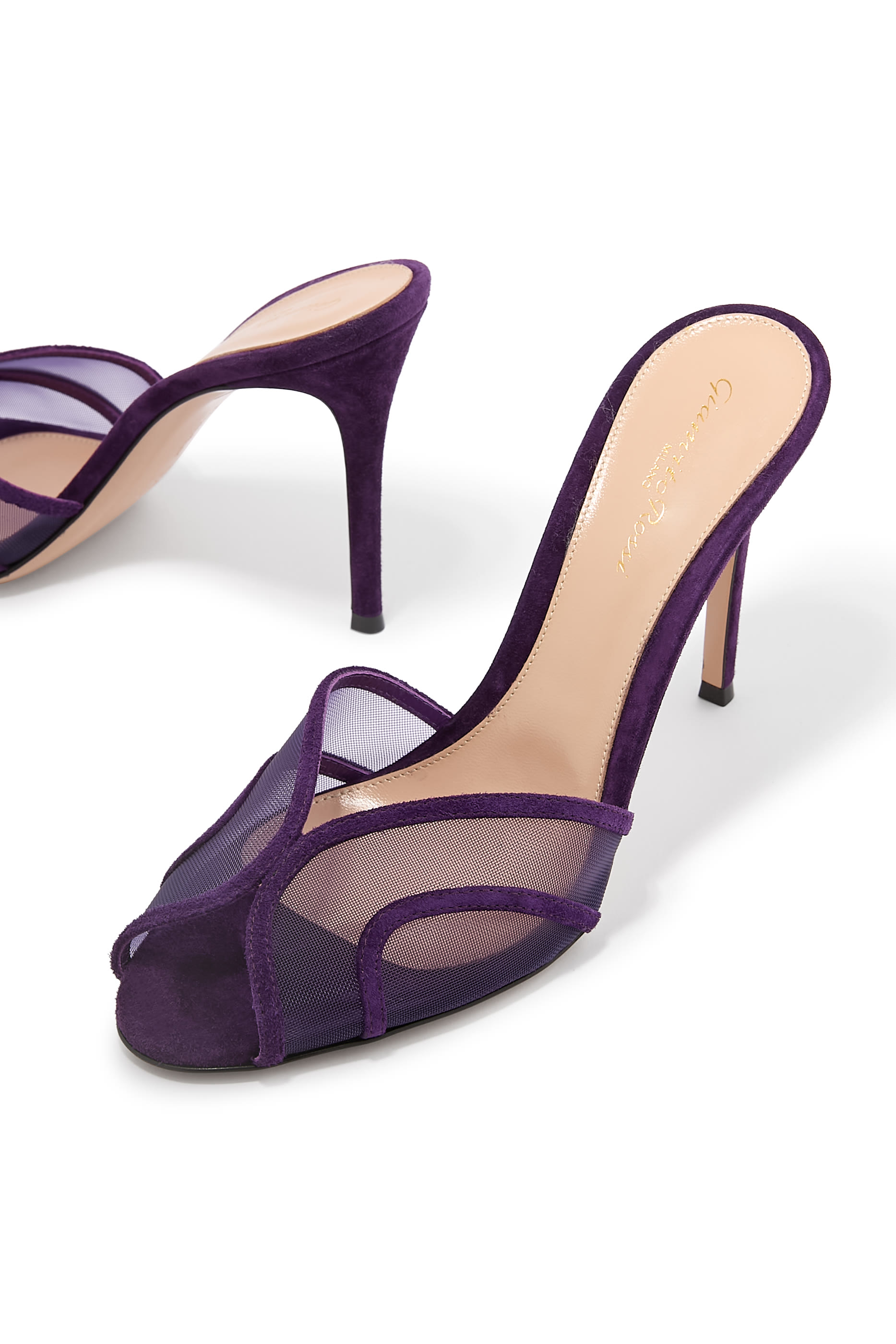  Suede Organza 95 Mules 