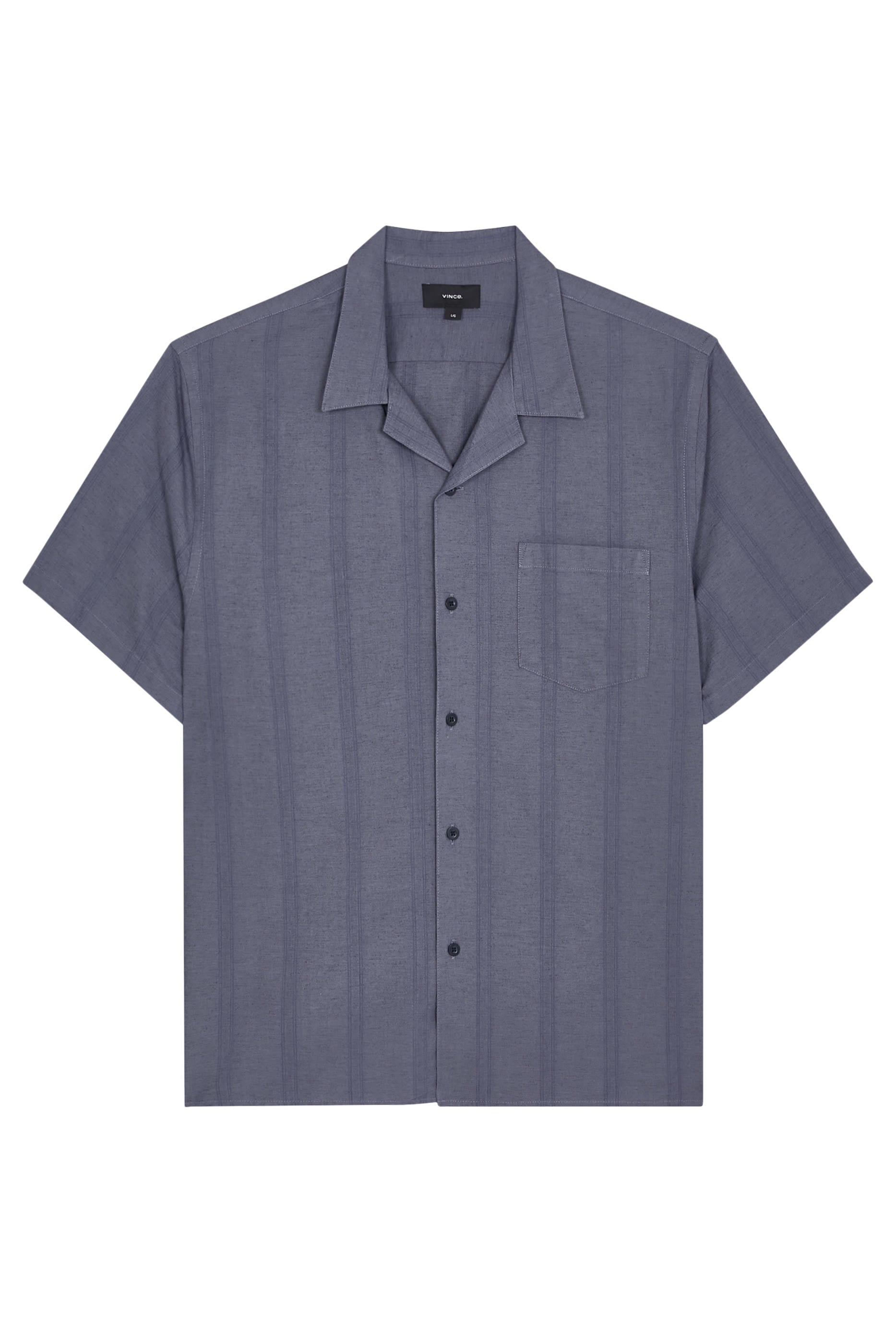 Cove Stripe Cotton-Hemp Cabana Shirt