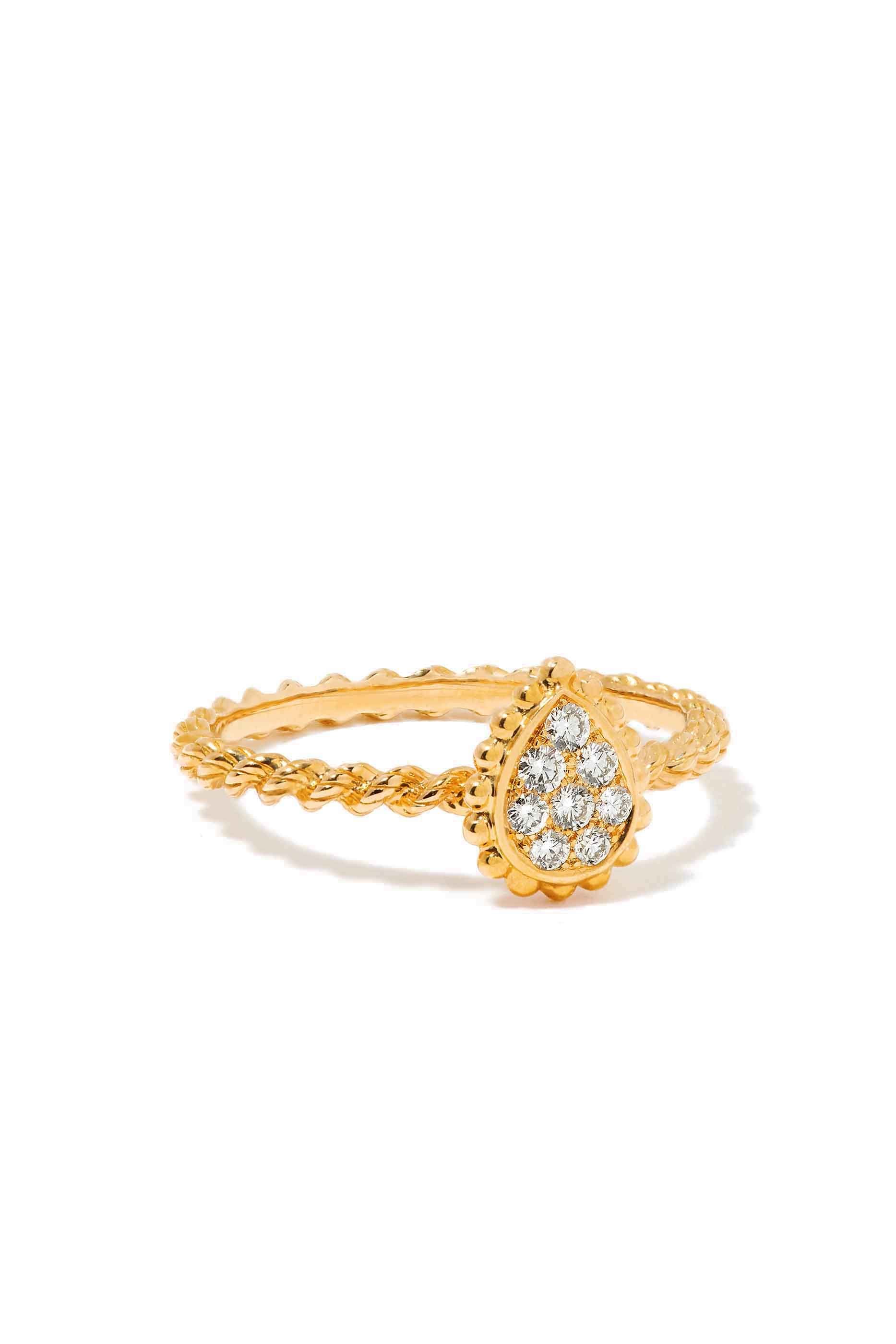Quatre Classique Diamond Wedding Band, 18K Rose Gold & Diamonds