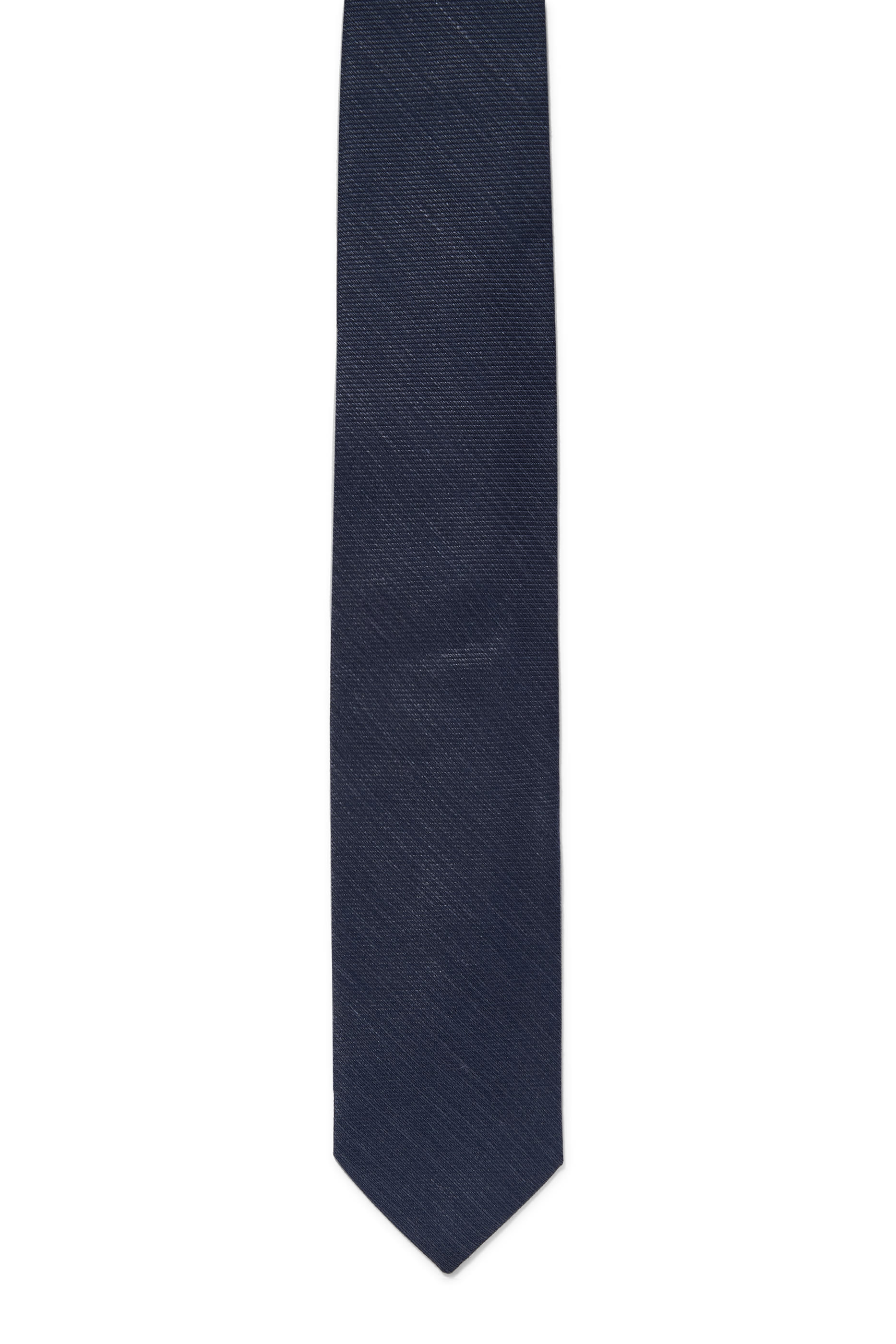 Solid Silk Linen Cotton Tie